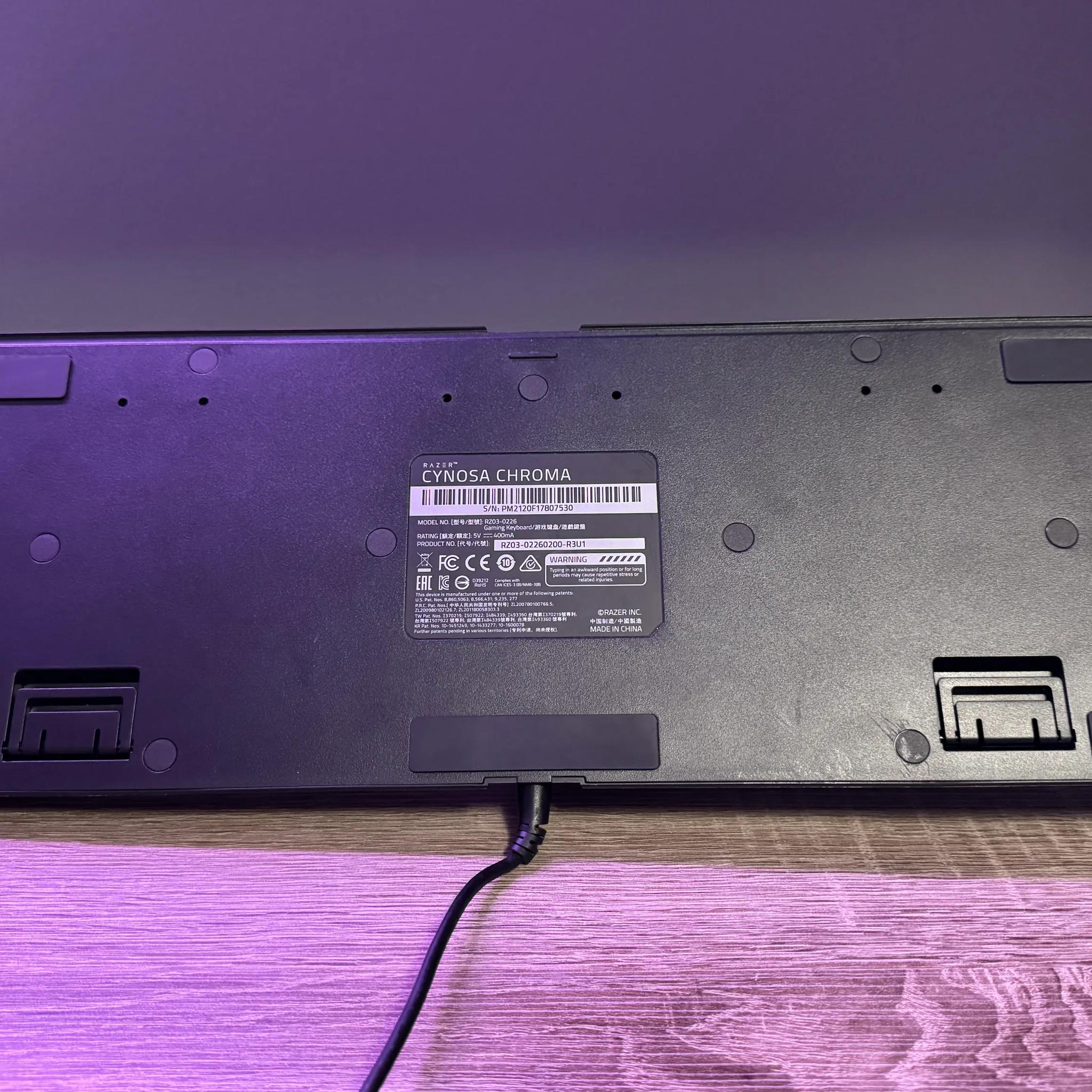 2017 Razer Cynosa Chroma Gaming Keyboard RGB