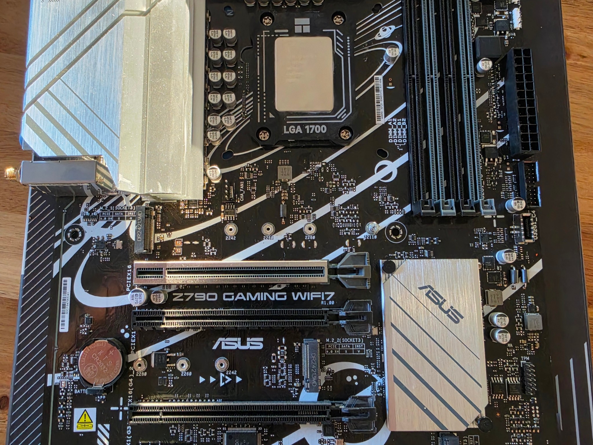 ASUS Z790 Gaming WiFi 7 Intel LGA 1700 DDR5 with i5 12600KF, Thermaltake Contact Plate