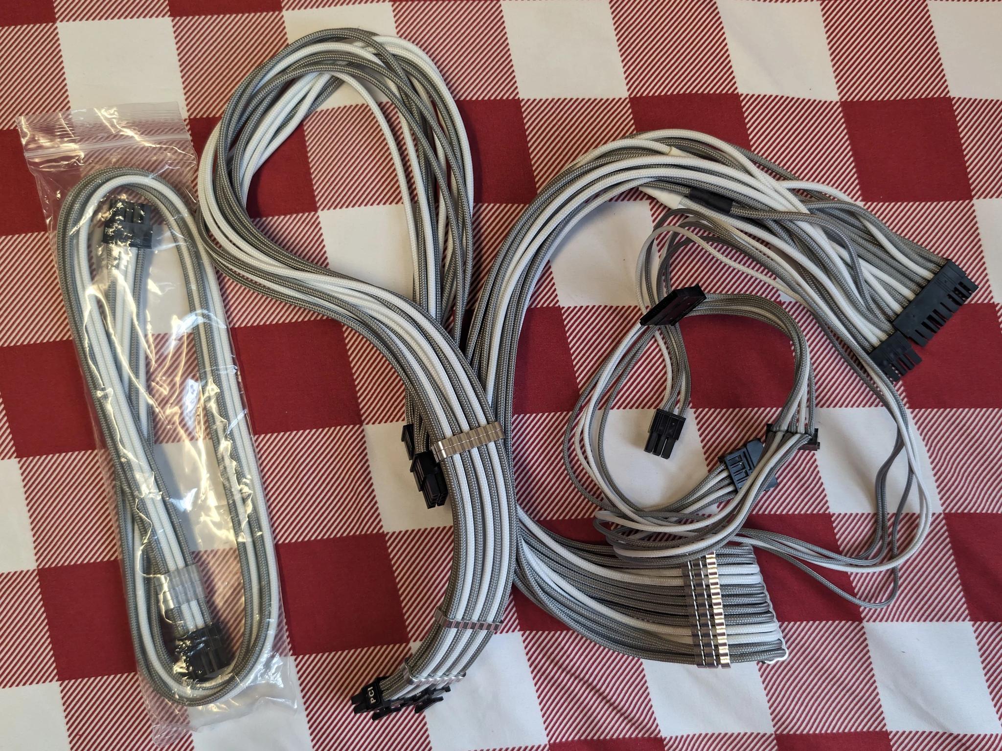 Corsair RM850X Fully Modular Power Supply w/ $350 worth of CableMod & Corsair Sleeved Cables