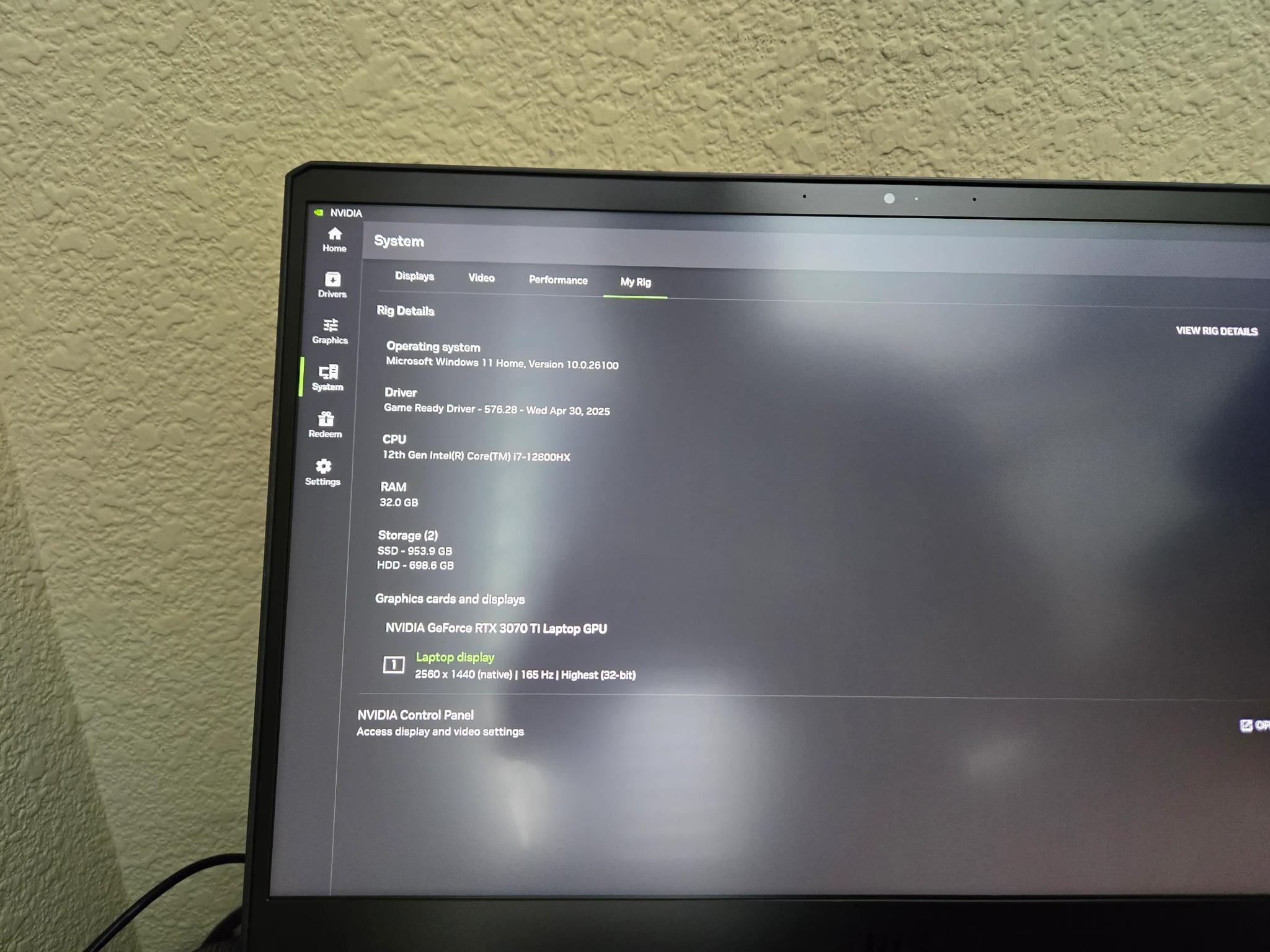 MSI Vector GP66HX 12UGS Gaming Laptop.32GB DDR5,i7 12800HX,RTX 3070Ti 150watt.1TB SSD,15.6"QHD 165Hz