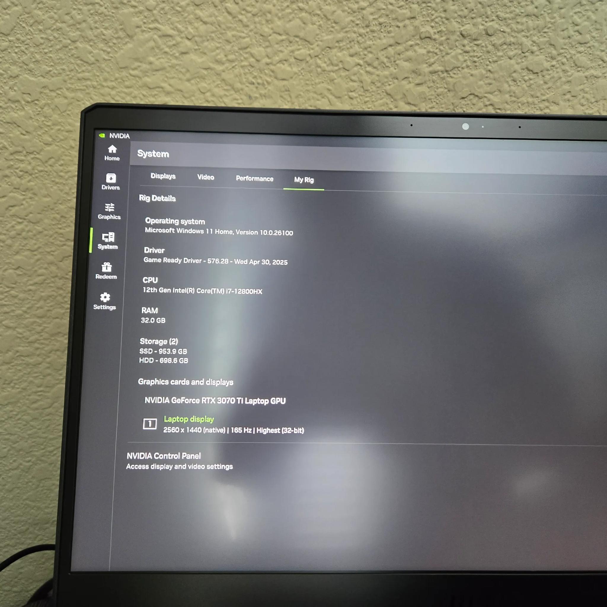 MSI Vector GP66HX 12UGS Gaming Laptop.32GB DDR5,i7 12800HX,RTX 3070Ti 150watt.1TB SSD,15.6"QHD 165Hz