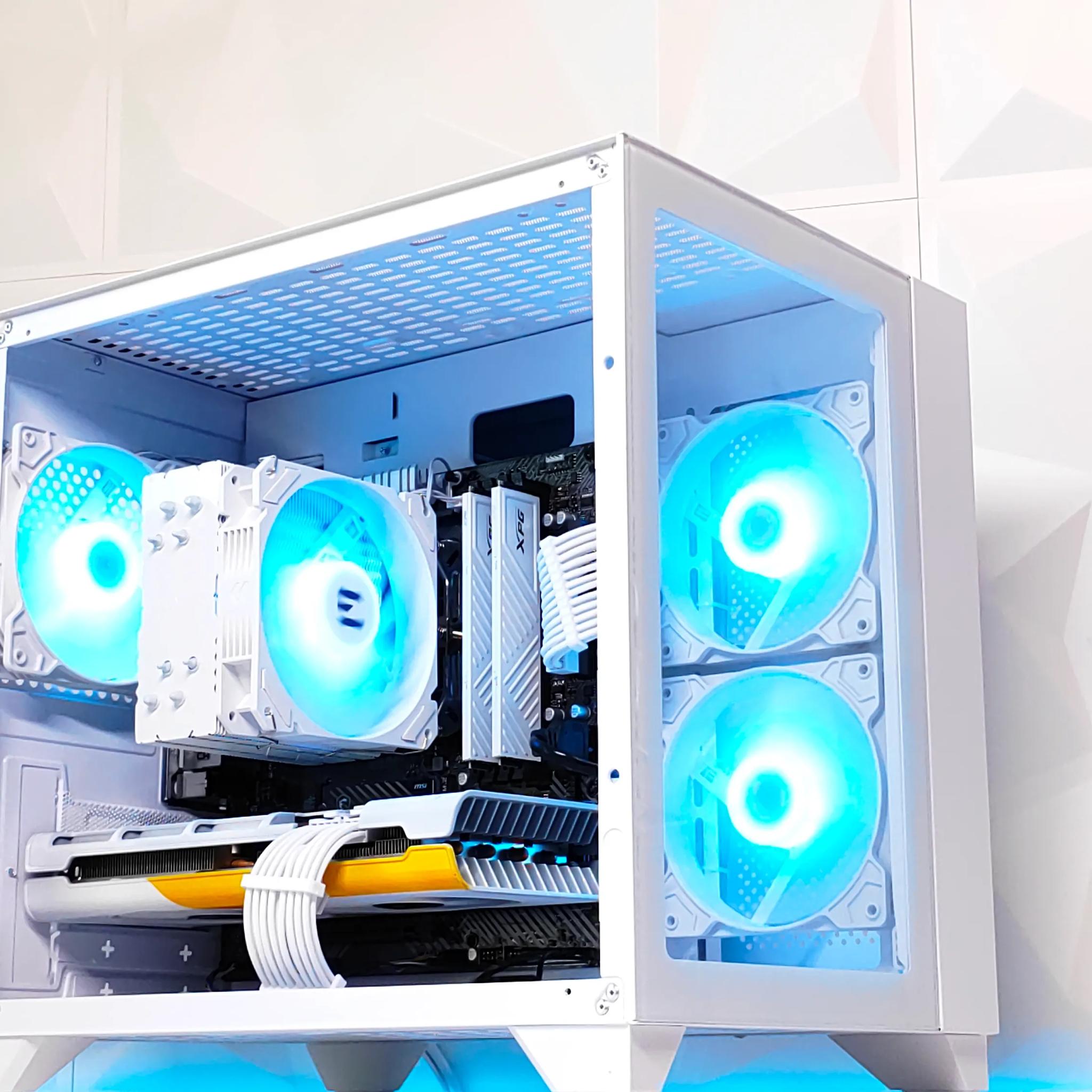 🤍🏔️Alaska🏔️❄️Gaming PC❄️AMD RX 5700 8GB❄️AMD Ryzen 5 2600 6 core❄️16GB DDR4❄️500GB NVME SSD
