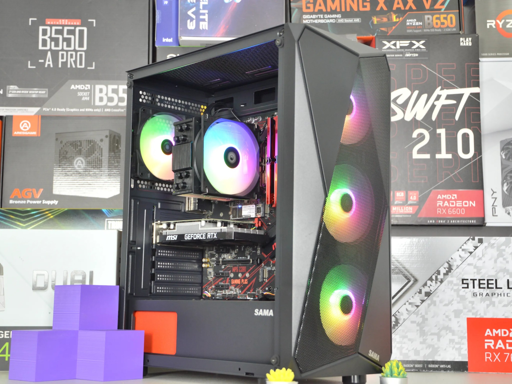 🔴🔴| RTX 3050 6GB | INTEL i7-8700 | 16GB DDR4 RAM | 256GB NVME SSD + 1TB HDD | Crimson Vortex |