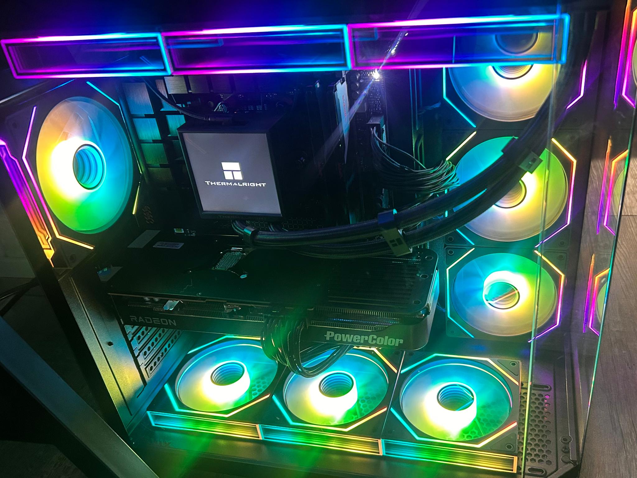 Custom RGB Gaming PC - Ryzen 5 9600X, Power Color Reaper Radeon RX 9070 XT, 16GB DDR5 RAM, 1TB SSD