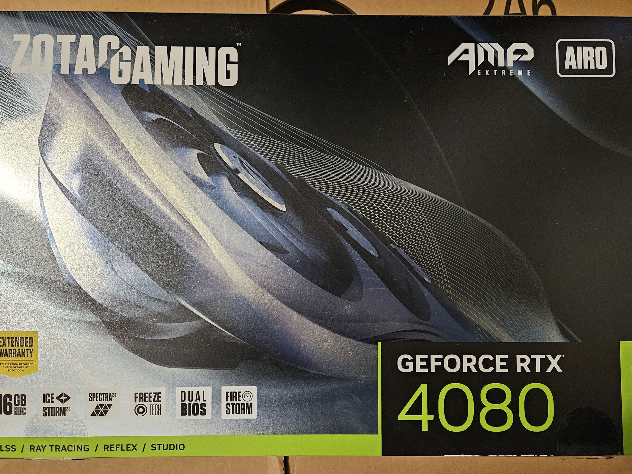 ZOTAC GAMING GeForce RTX 4080 16GB AMP Extreme AIRO - Used - In good condition