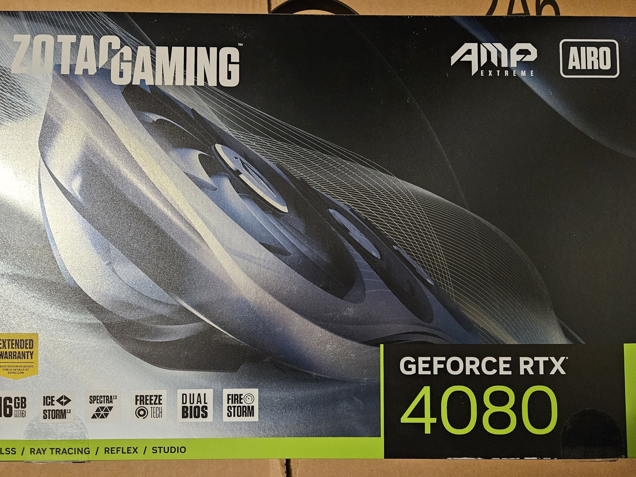 ZOTAC GAMING GeForce RTX 4080 16GB AMP Extreme AIRO - Used - In good condition