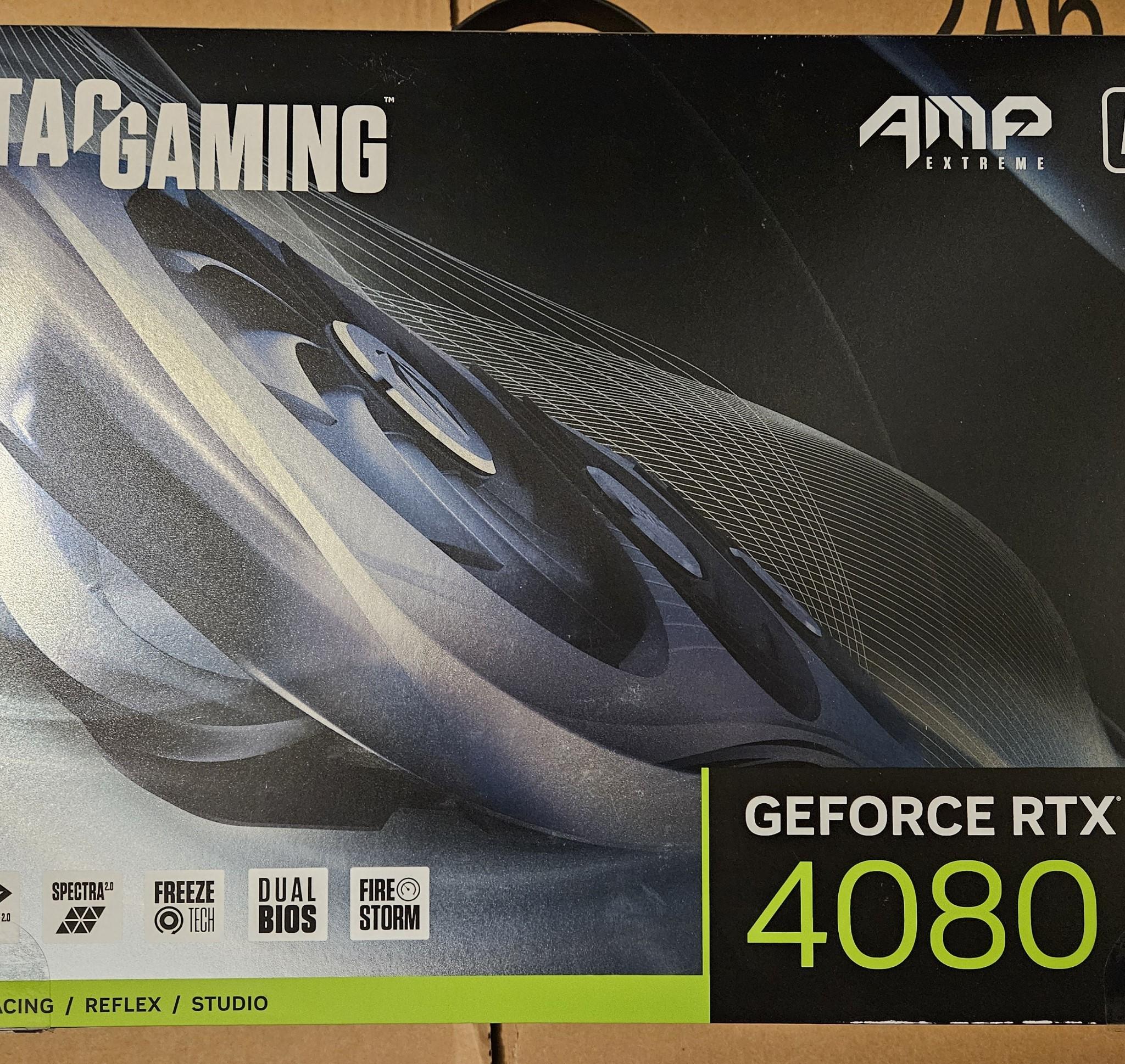 ZOTAC GAMING GeForce RTX 4080 16GB AMP Extreme AIRO - Used - In good condition