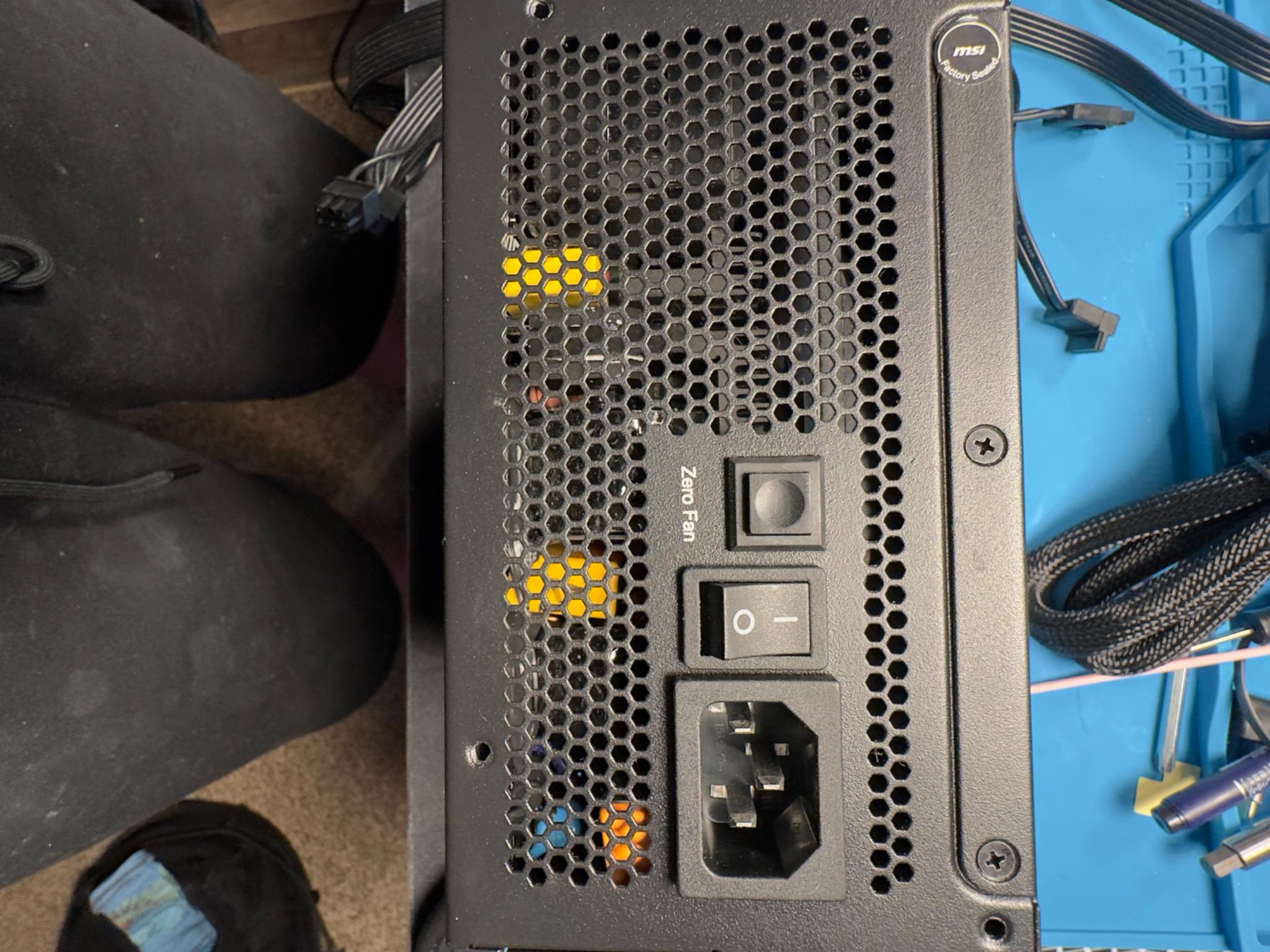 High End MSI PSU 1000w a1000g PCIE 5.0/ATX3.0 gently used 8+ year warranty!