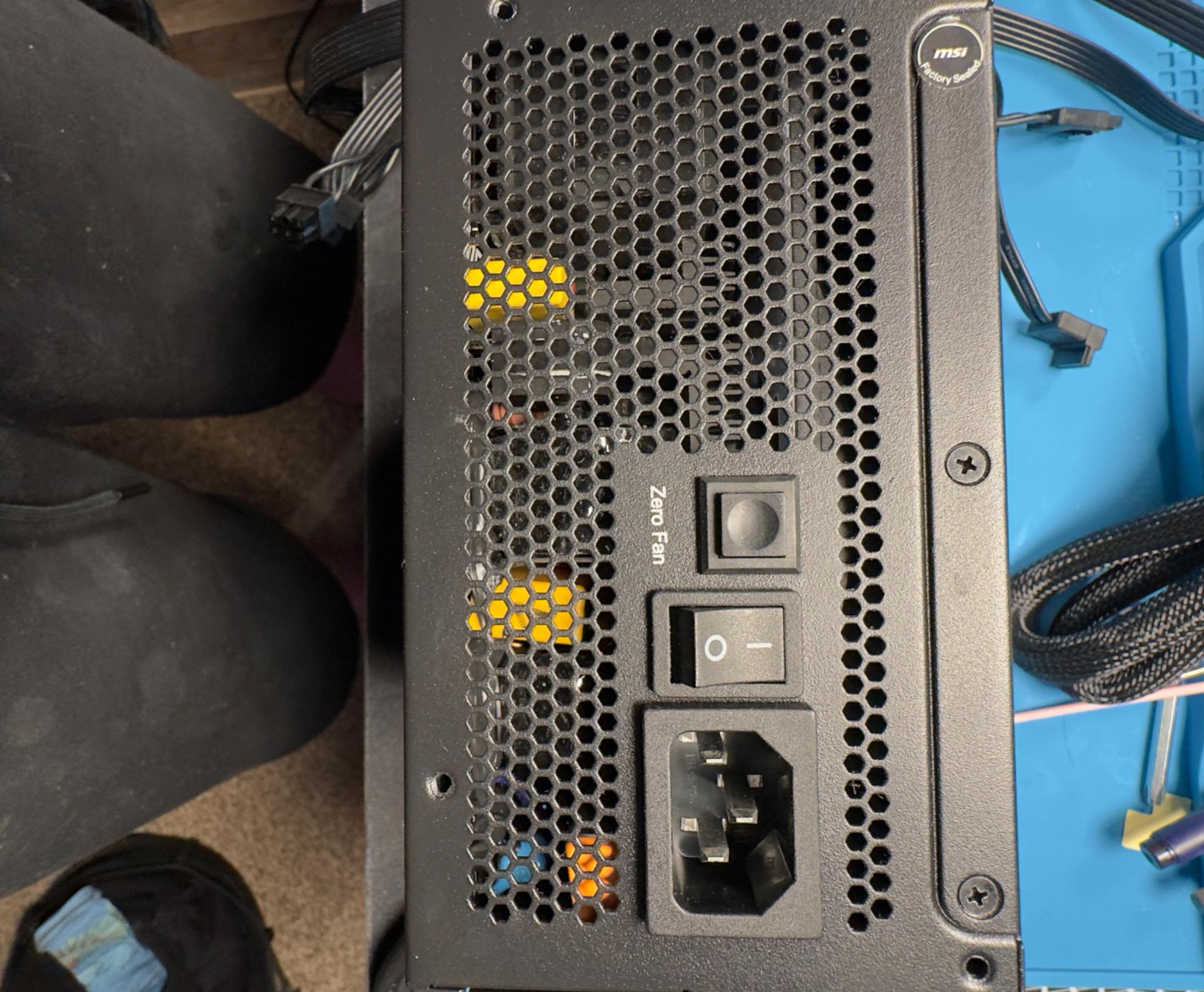 High End MSI PSU 1000w a1000g PCIE 5.0/ATX3.0 gently used 8+ year warranty!
