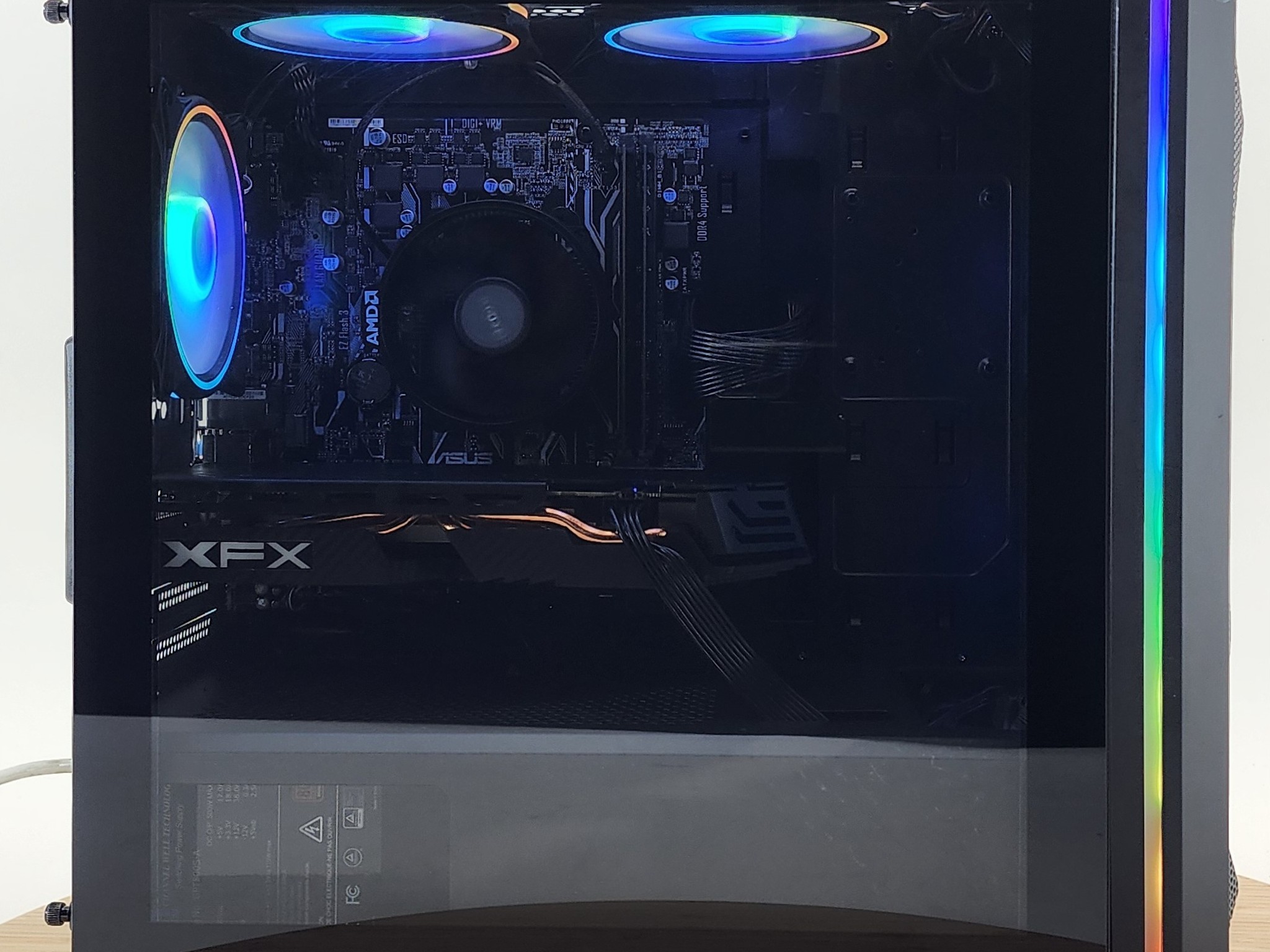 Gaming PC Ryzen 5 3600 16GB RAM 256GB SSD + 1TB HDD RX 580 8GB Windows 11 Computer