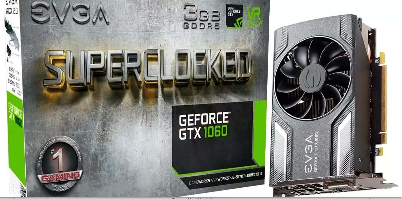NEW EVGA GeForce GTX 1060 3GB SC GAMING, , 3GB GDDR5,NEW IN A SEALED BOX WITH A EVGA SEAL