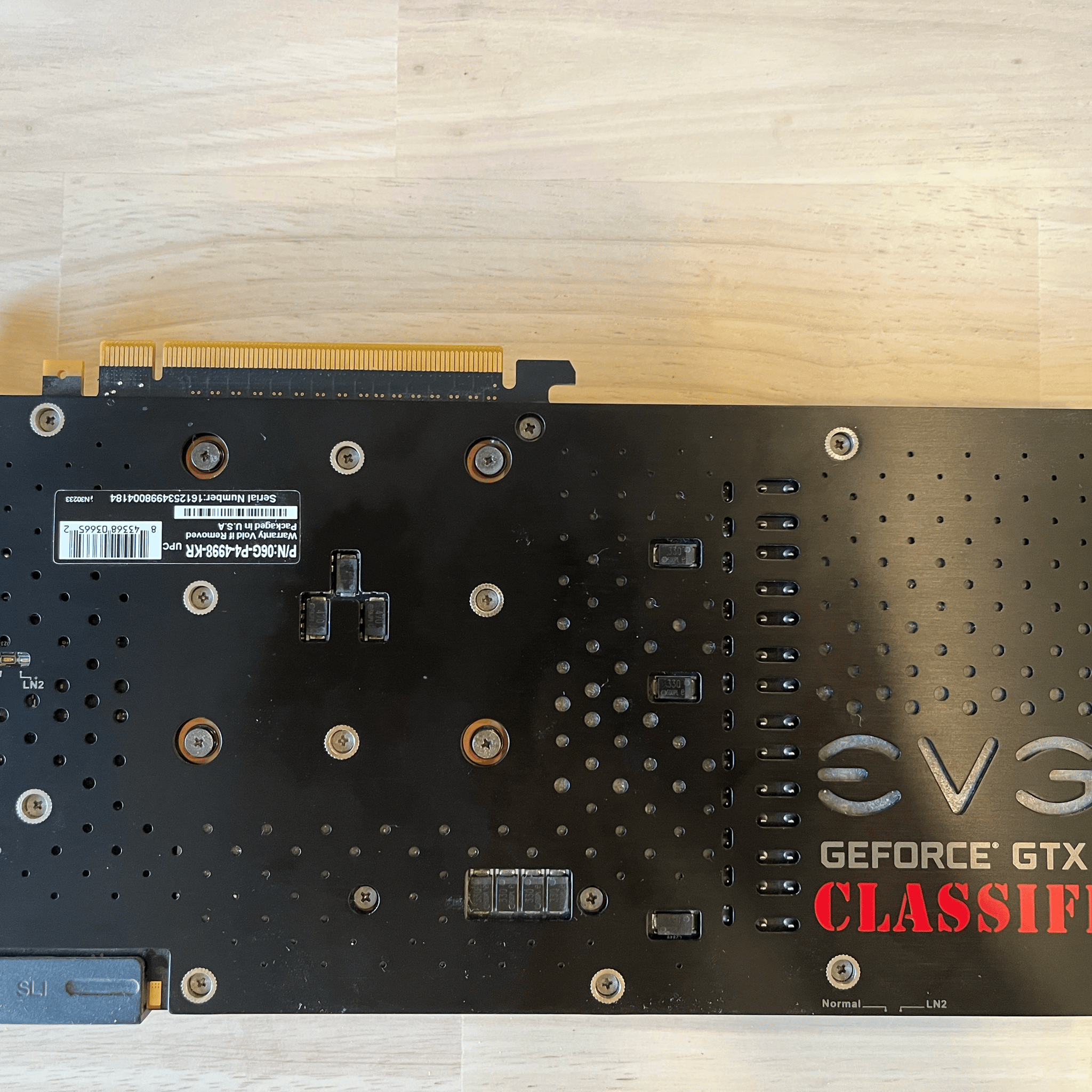 EVGA Classified 980 Ti 6 GB MISSING BOX AND MANUELS