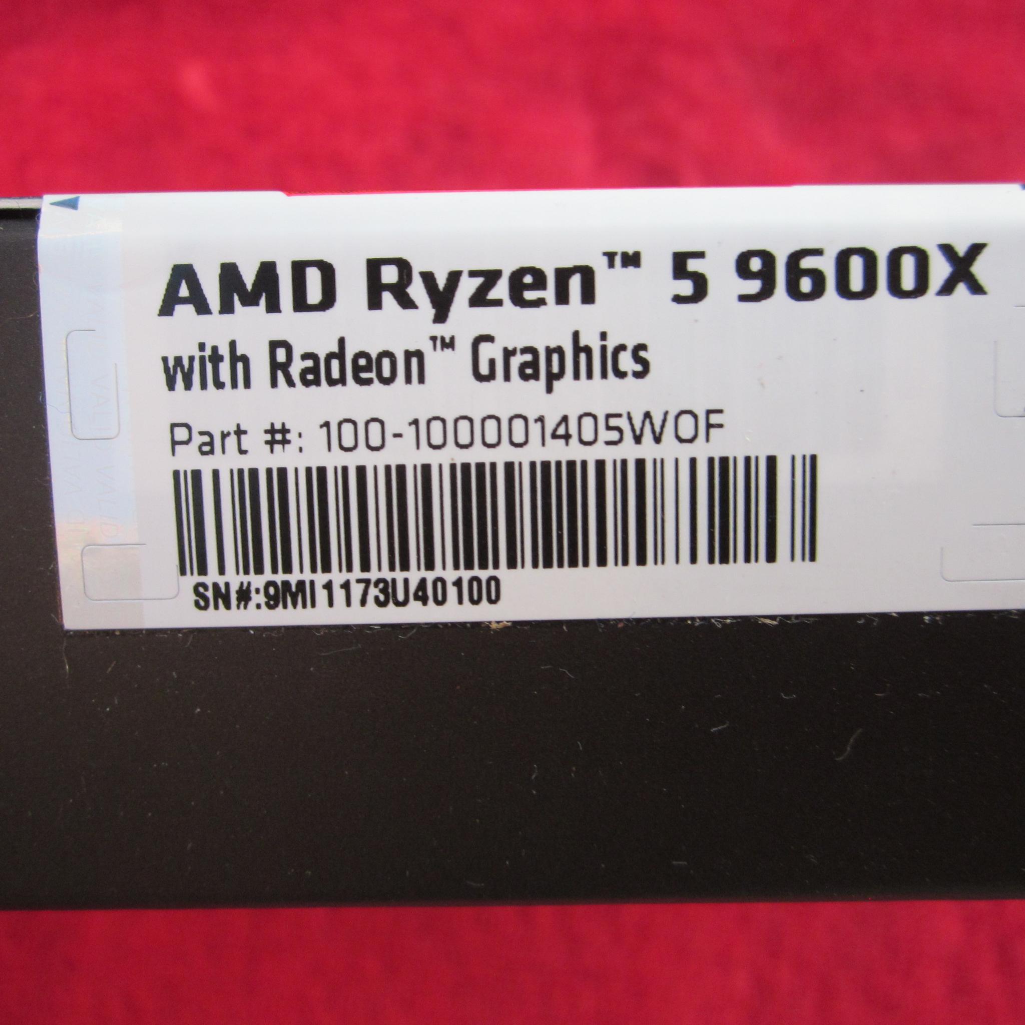 NEW! AMD Ryzen 5 9600X 6 Core 3.9/5.4 GHz AM5 CPU