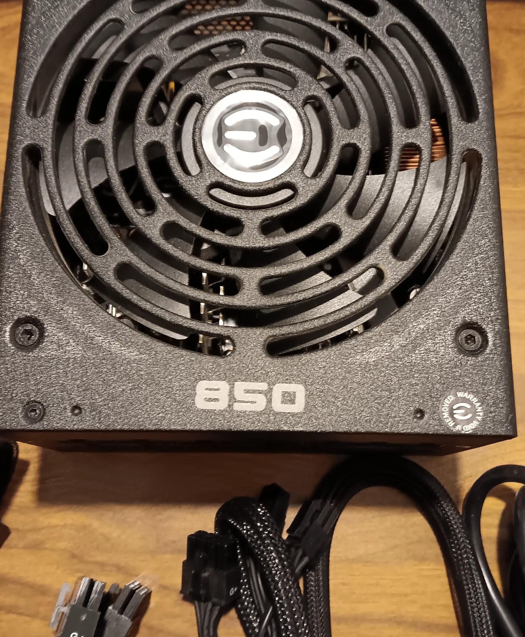 EVGA SuperNova 850 watt PSU Complete in 650 watt Box