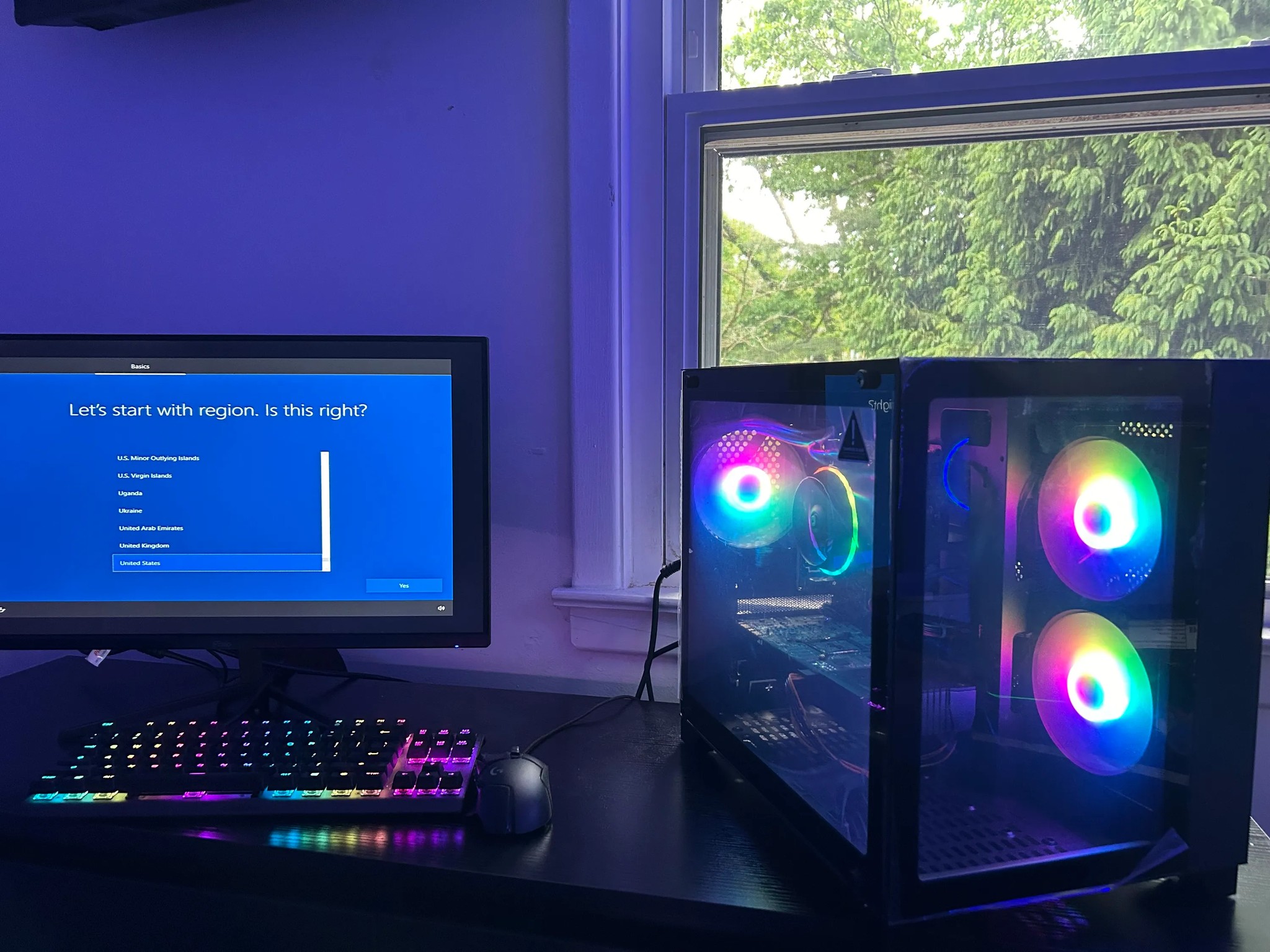 GAMING PC i7 8GB NVIDIA GTX 660 RGB Lighting RGB Fans