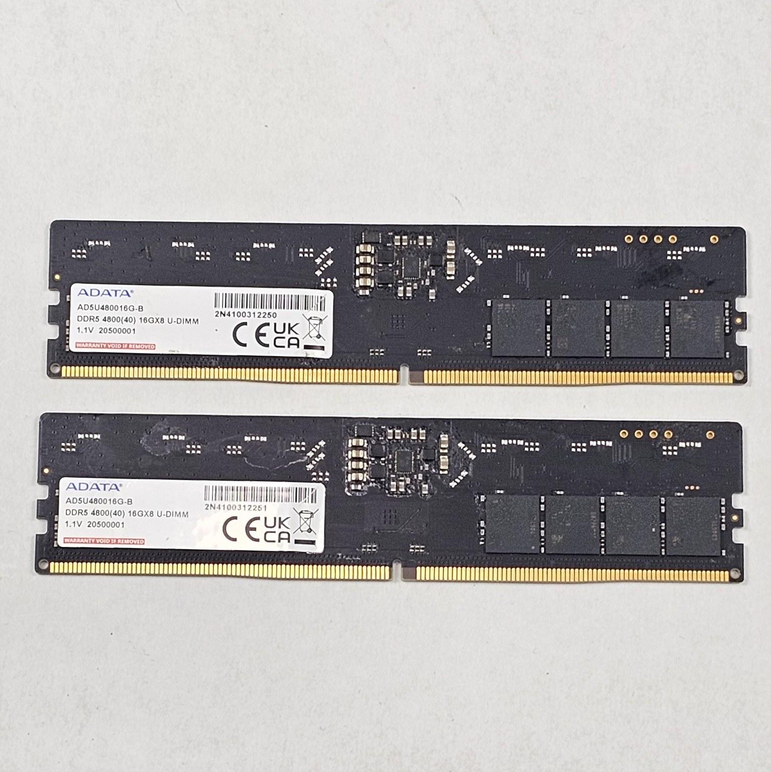 32GB DDR5 (2x16GB) CL40 4800MT/s ADATA