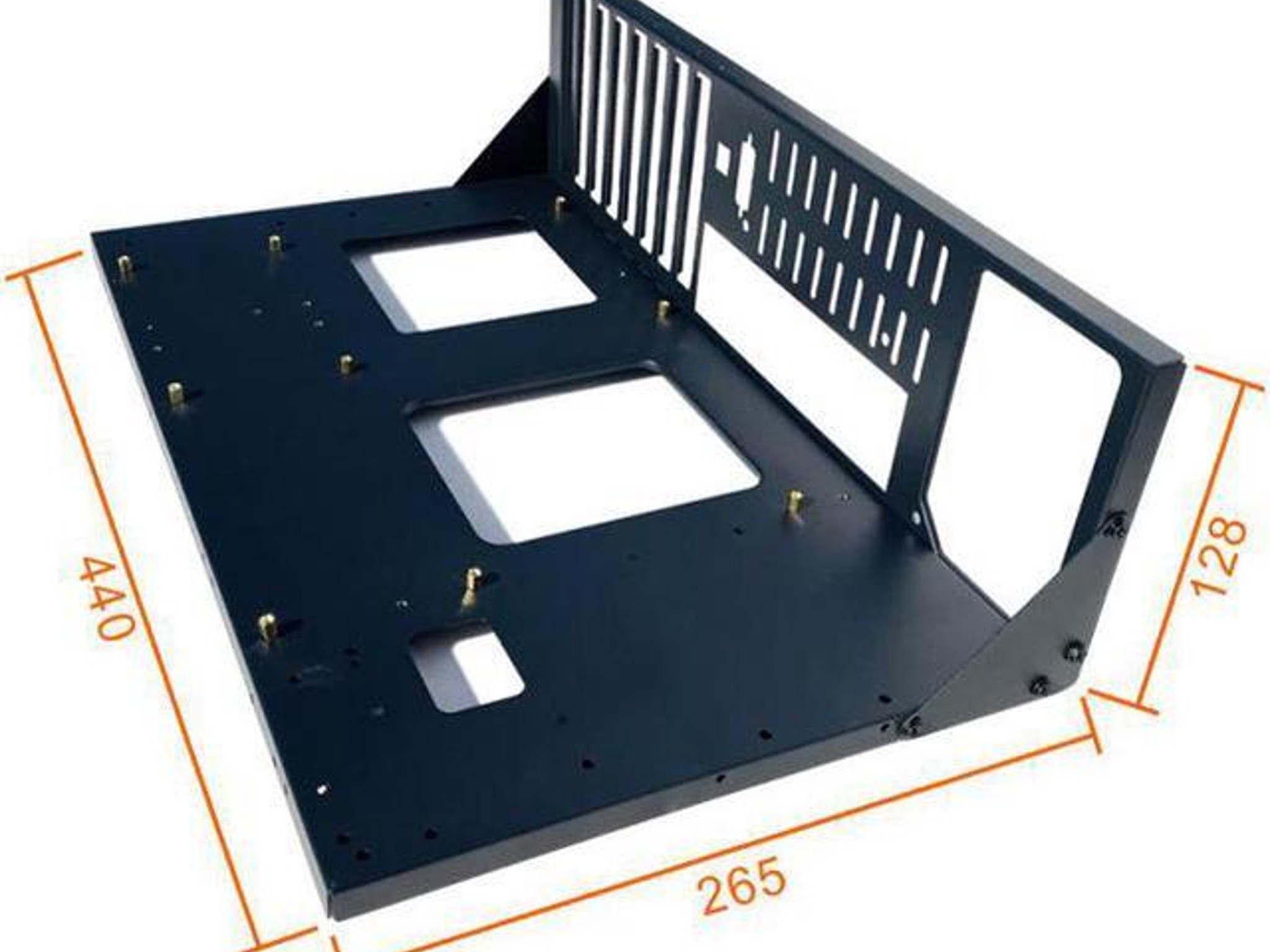 ALAMENGDA Open Computer Case,Two-way Server ATX Motherboard Tray Test Stand, Test bench, ATX Mid Twr
