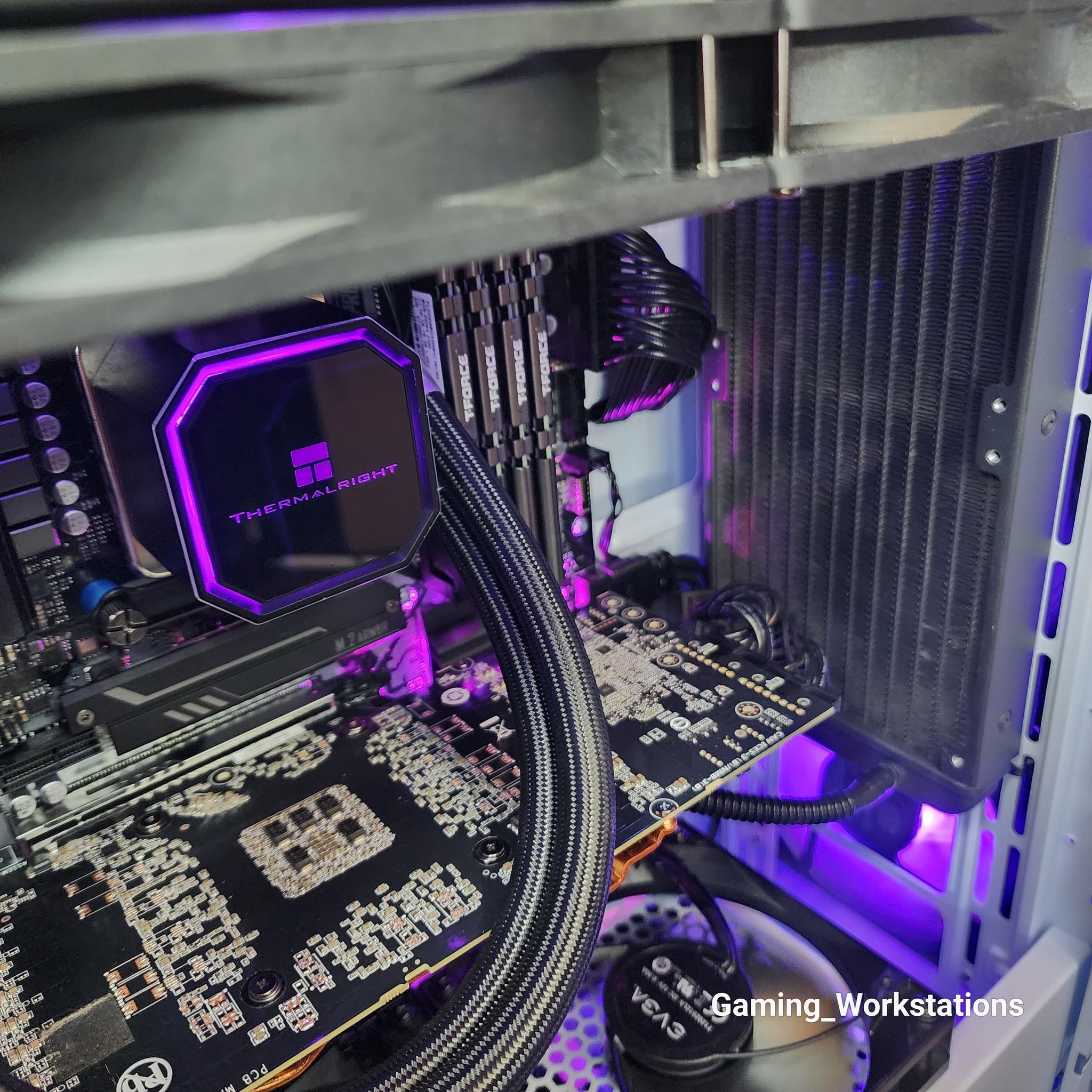 💜🤍 RTX 3080 // Core i7 12700 KF // 32GB 3200MHz // 2TB NVMe Gen 3 // CPU&GPU Liquid Cooled!