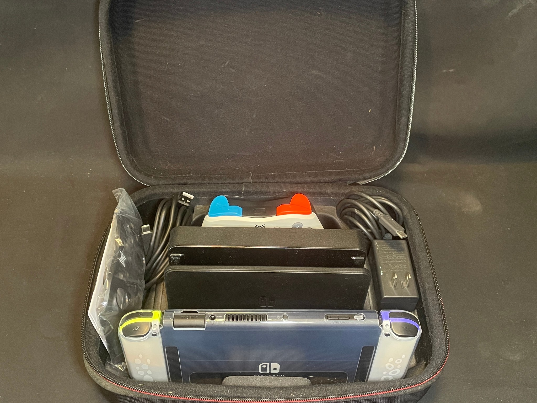 Nintendo Switch OLED With Travel Case Controller And Accessories