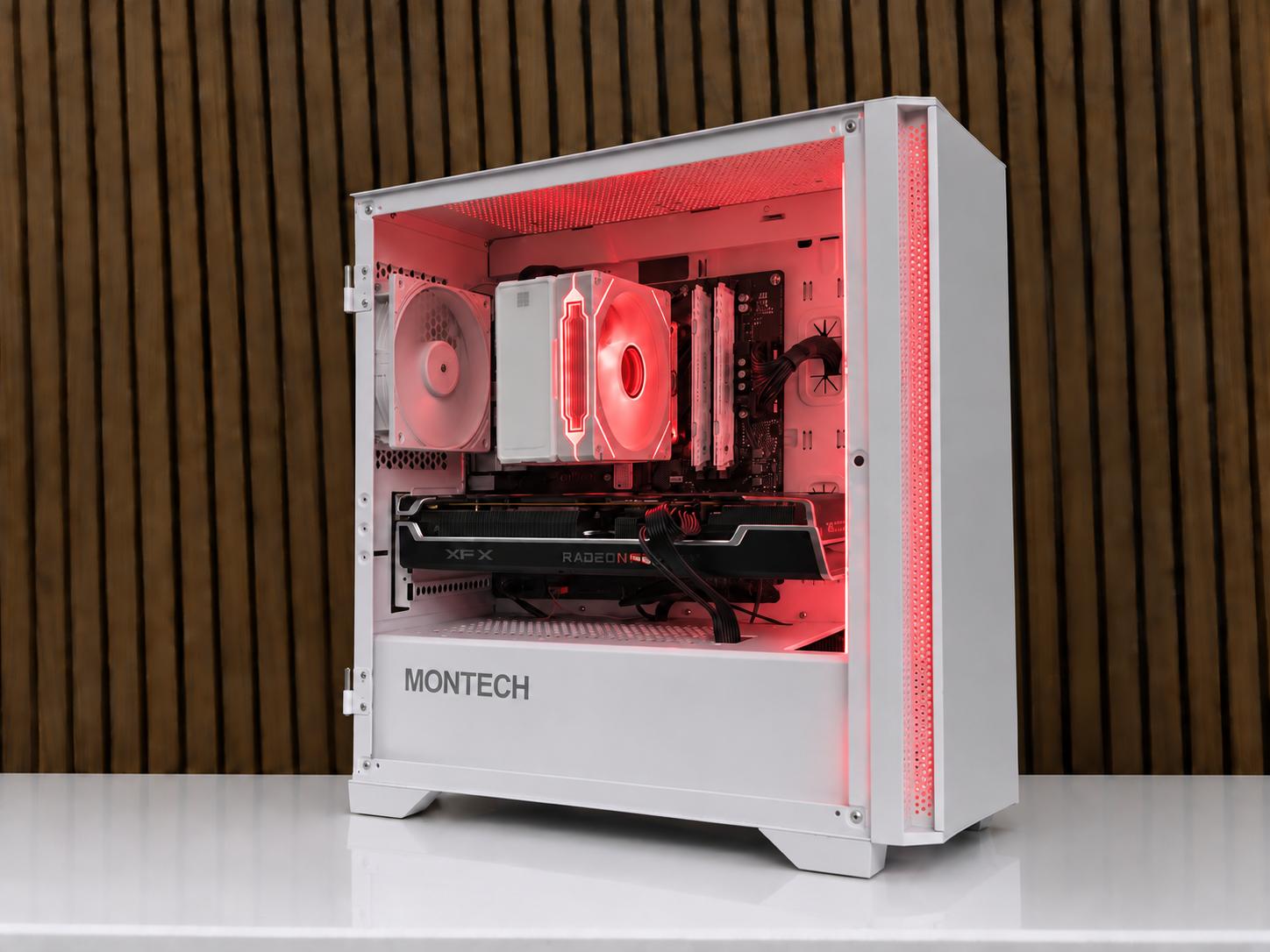 TEAM RED v2 | RX 6700XT 12GB | Ryzen 5 5600x | 32GB RAM | NVME | Windows 11| WHITEOUT