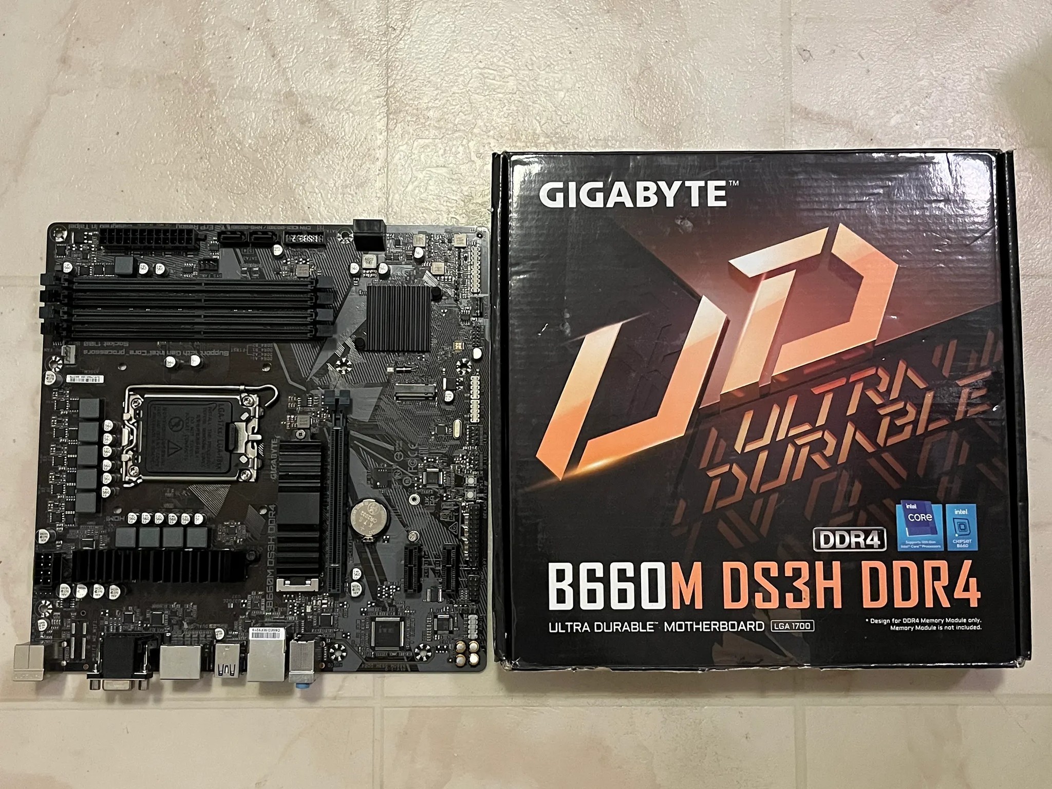 GIGABYTE B660M DS3H DDR4 LGA 1700 MicroATX Intel Motherboard