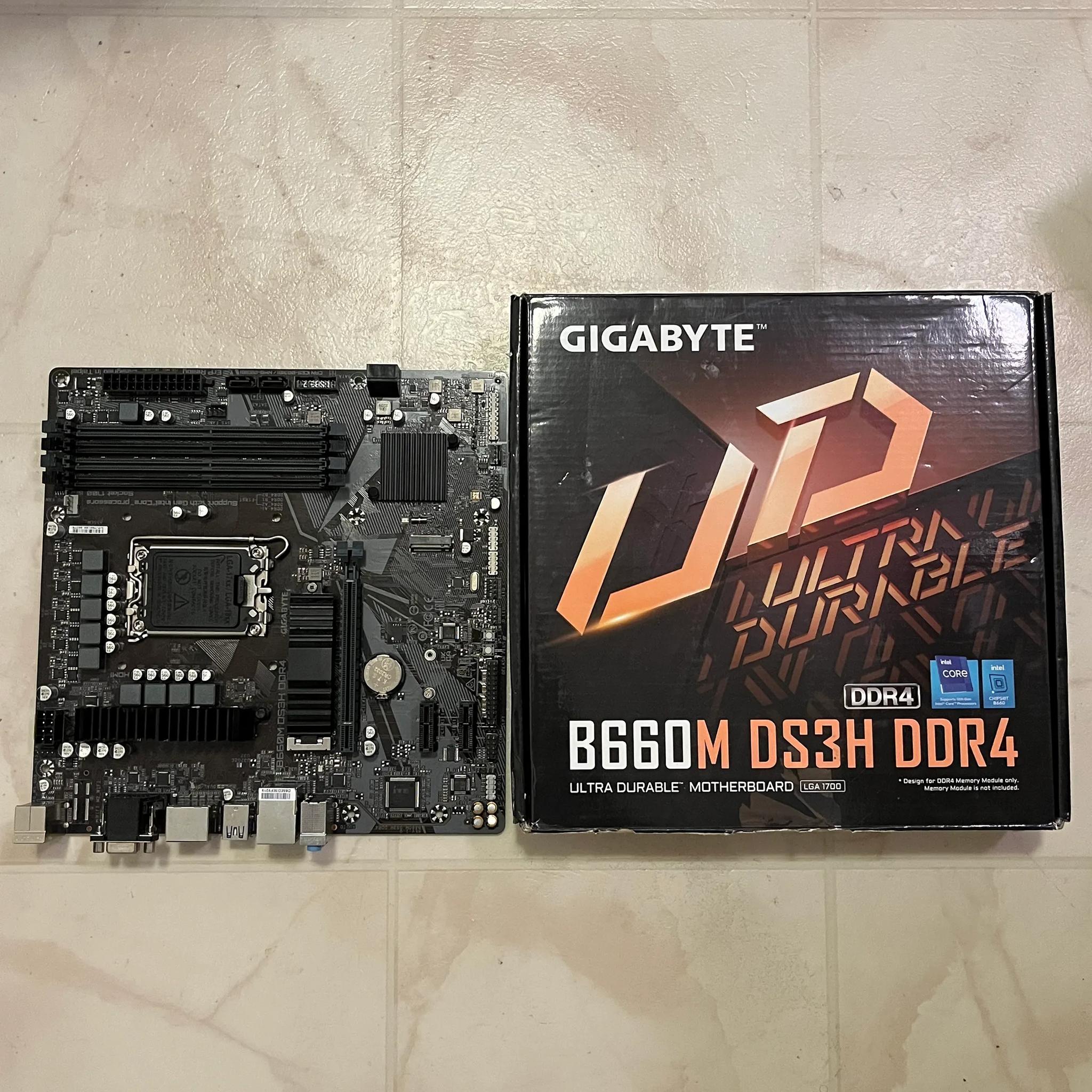 GIGABYTE B660M DS3H DDR4 LGA 1700 MicroATX Intel Motherboard