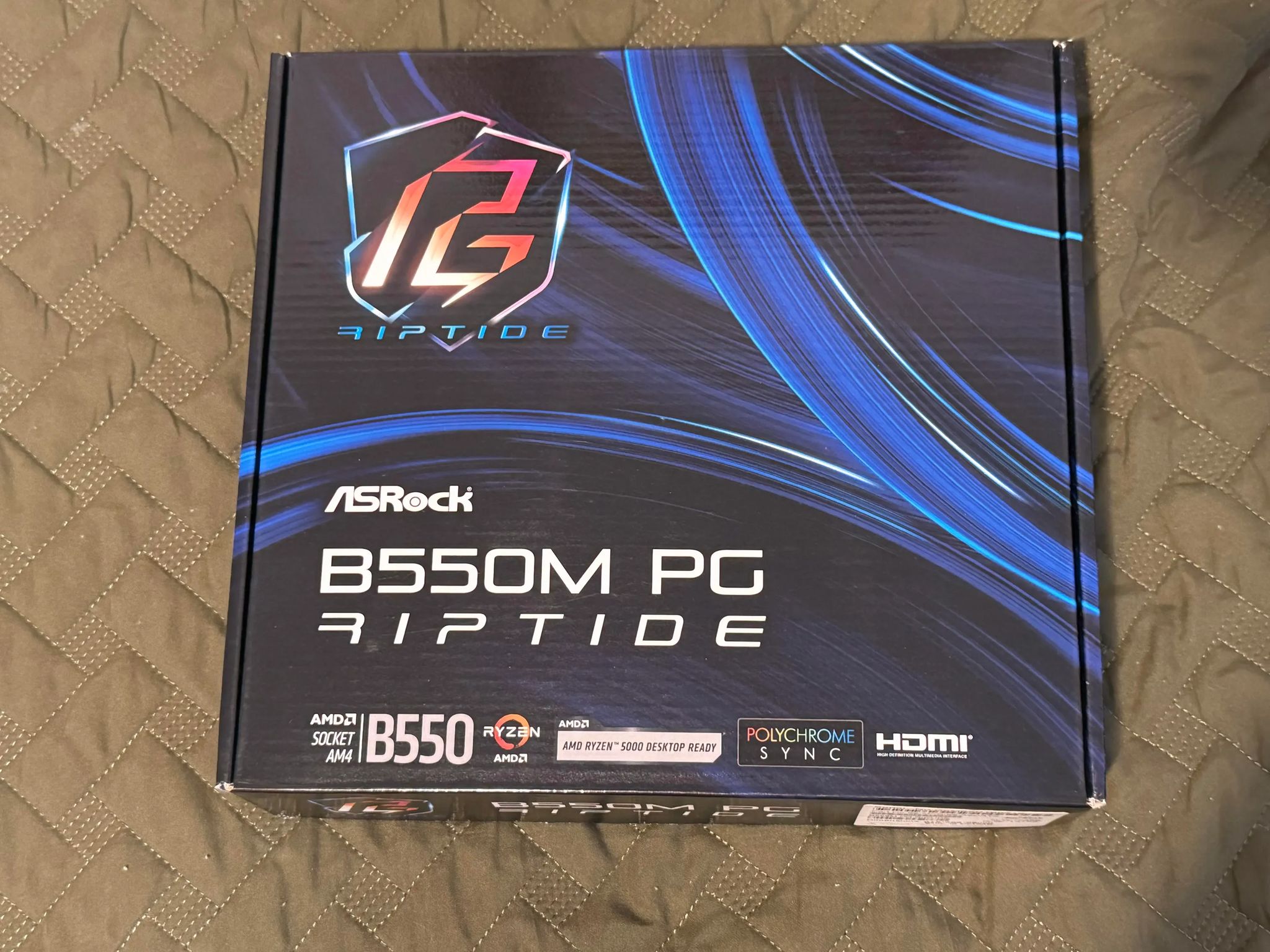 AMD Ryzen 7 5700X3D, ASRock B550M PG Riptide, Corsair 32GB 3600 CL16 DDR4