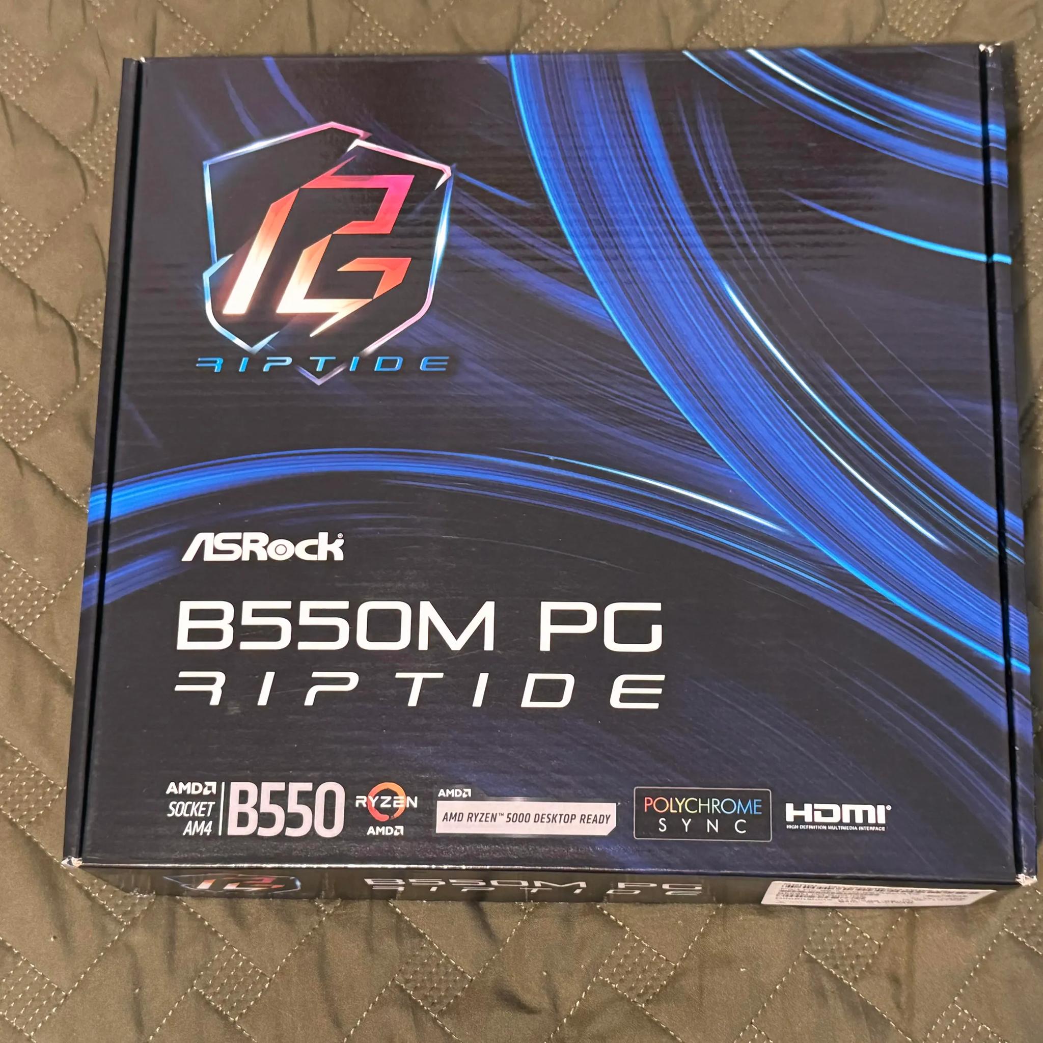 AMD Ryzen 7 5700X3D, ASRock B550M PG Riptide, Corsair 32GB 3600 CL16 DDR4