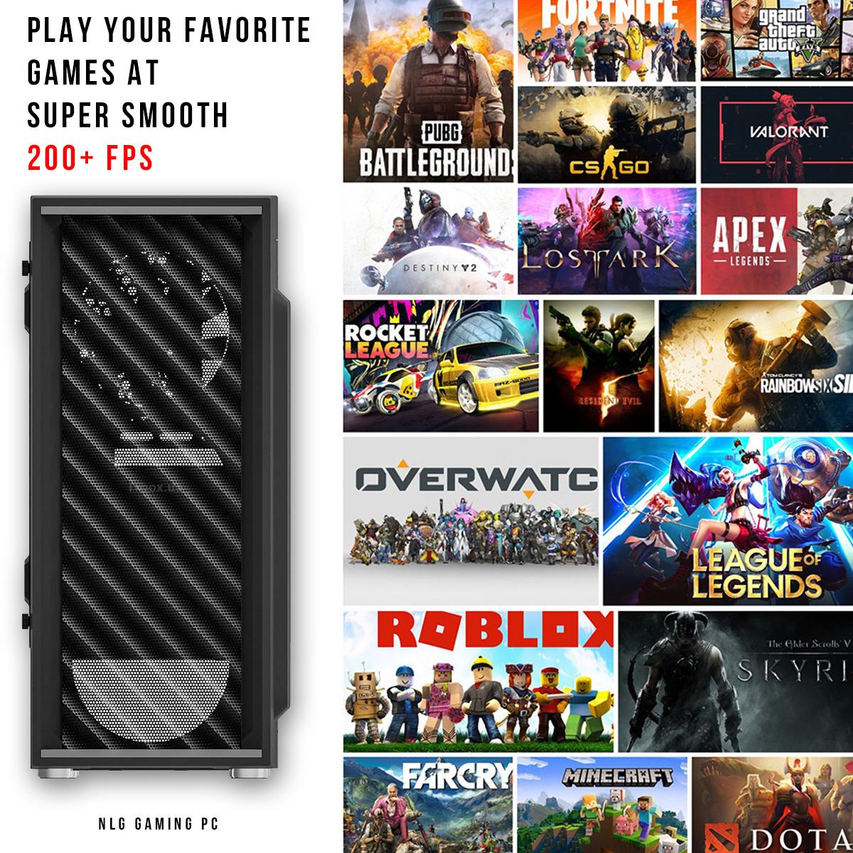 💎 Pure Performance Gaming PC - Intel 10-Core, GeForce GTX 1070Ti, 32GB RAM, 512GB M.2 SSD, WIFI