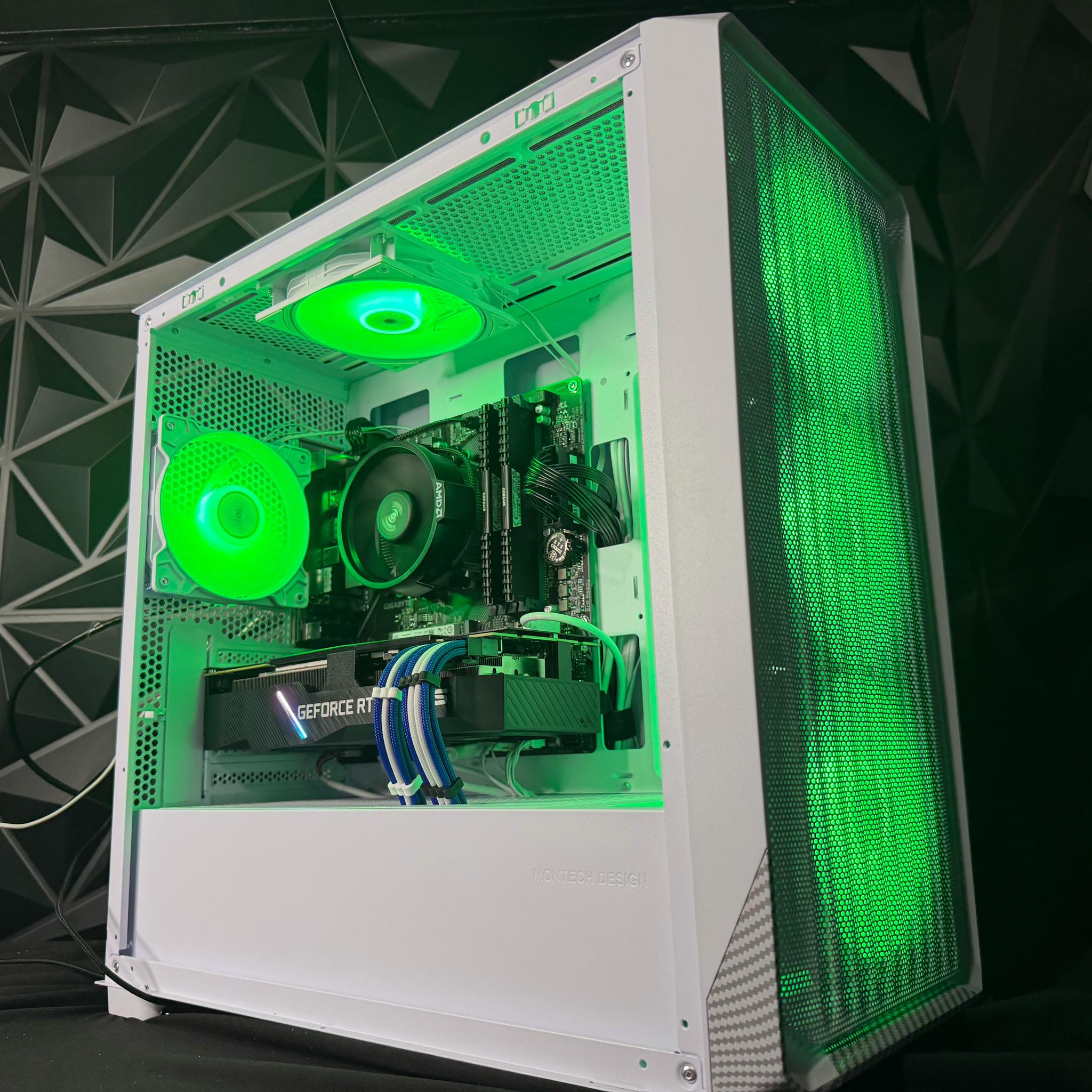 🔵⚡ BLUE FIBER ⚡🔵 Ryzen 5 5500| RTX 2080 Super | 16 GB DDR4| 1 TB SSD| 650W PSU
