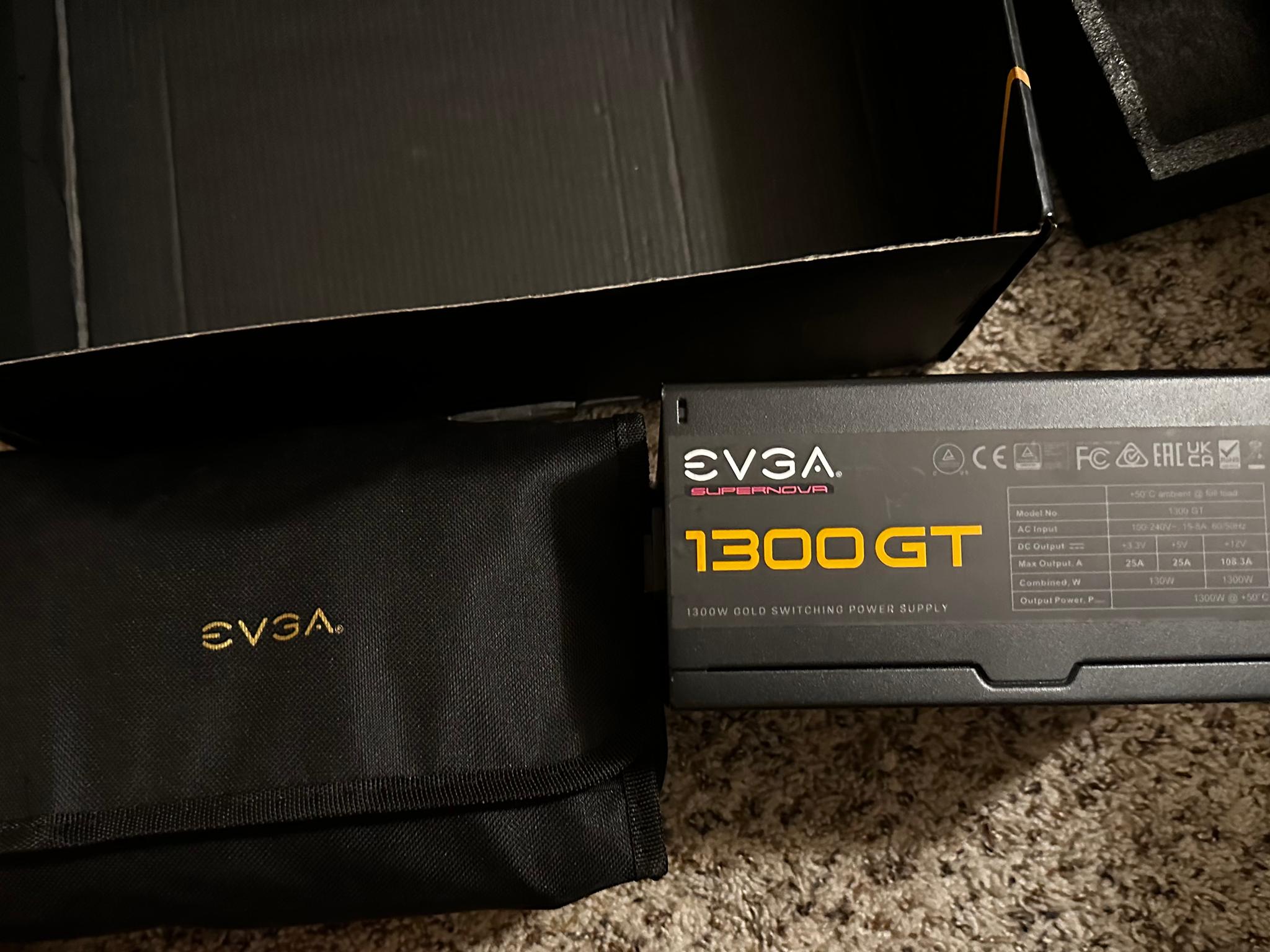 EVGa 1300w Supernova GT, Includes all cables and 12vhpwr