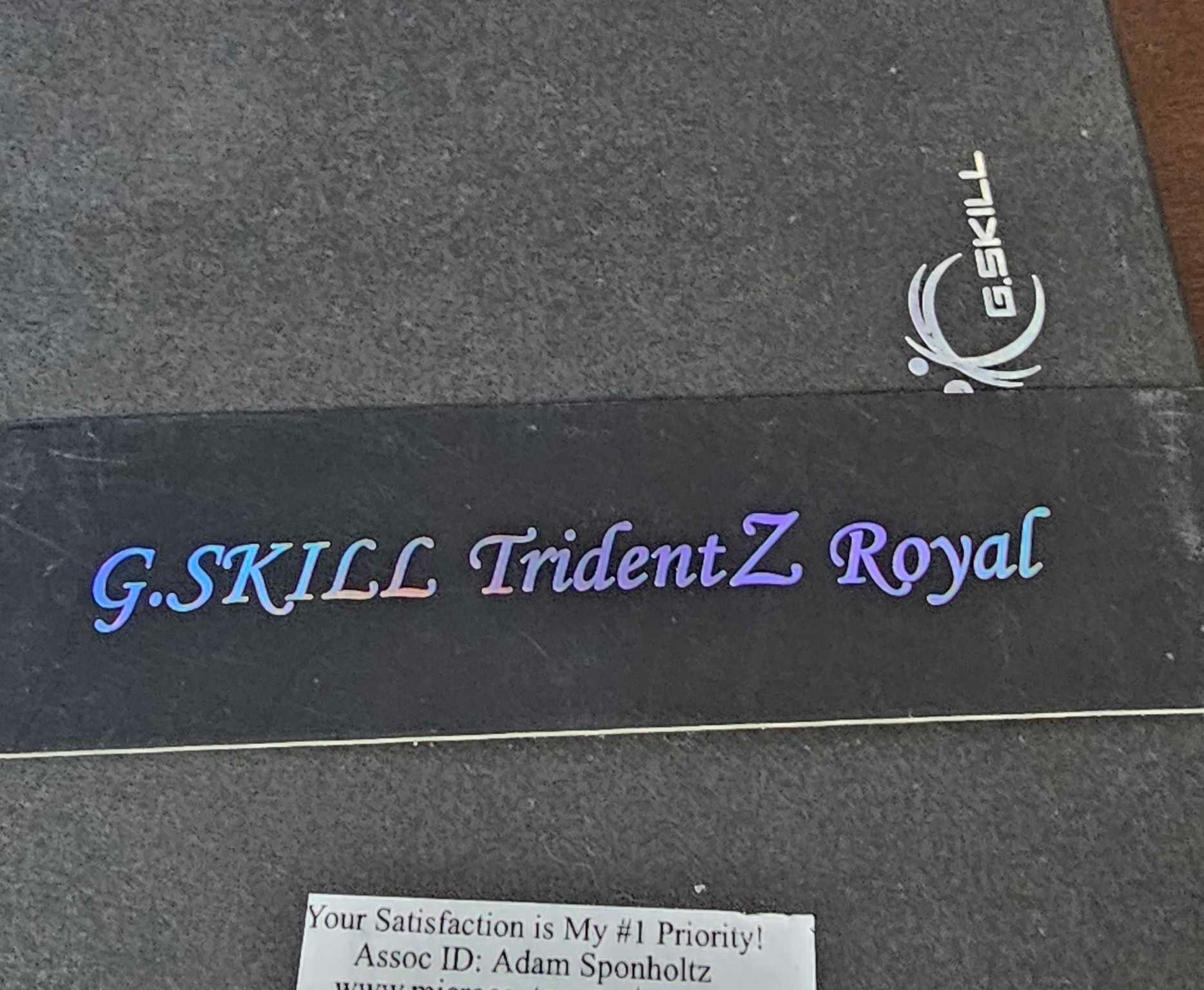 G.Skill TridentZ Royal Gold, 16 GB (2 x 8GB) DDR4-3600