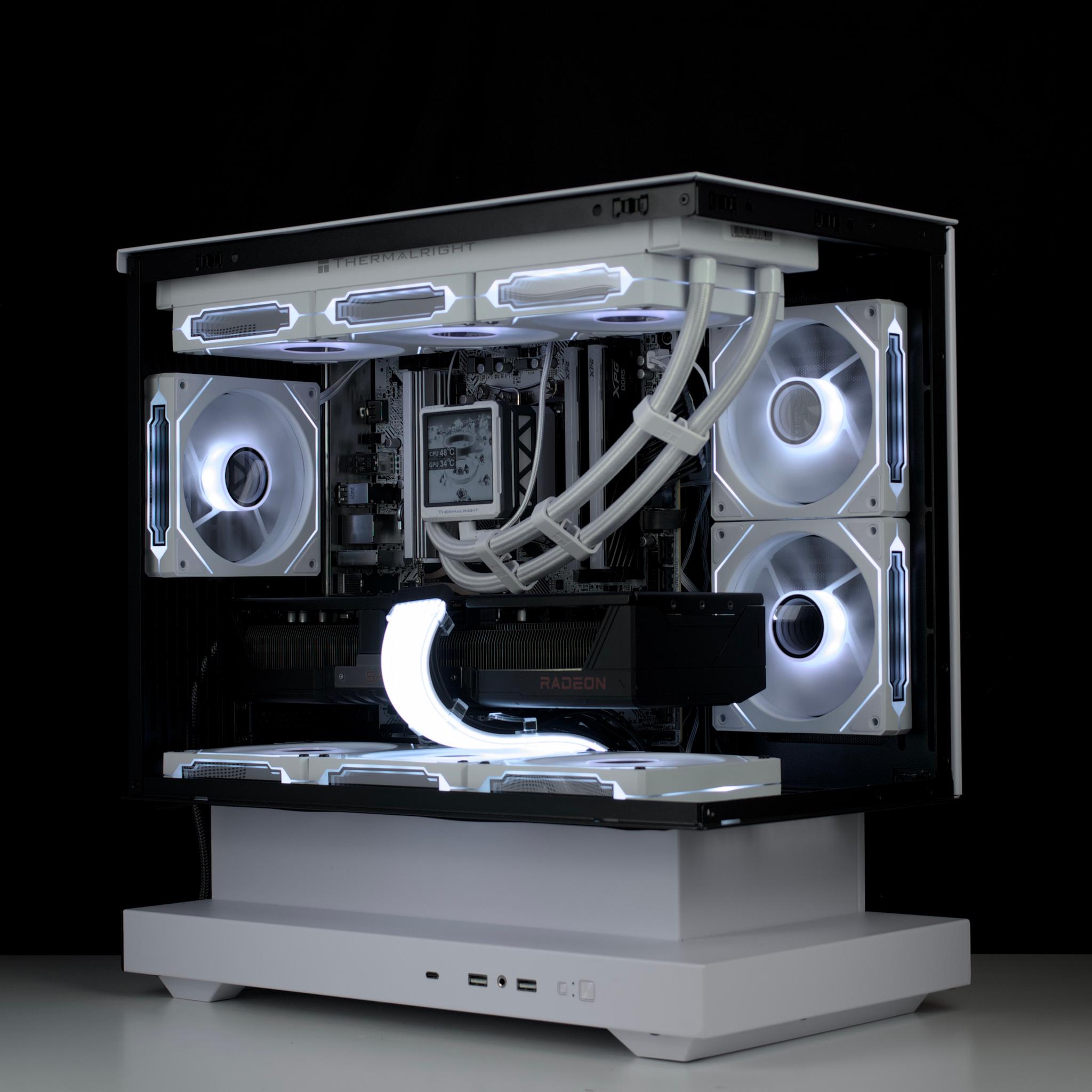 🧊⚡🗡️Panda - 1440P Gaming PC | RX 9070 XT, Ryzen 9 7900X3D, 32GB RAM, 2TB SSD | LCD Screen 🗡️⚡🧊