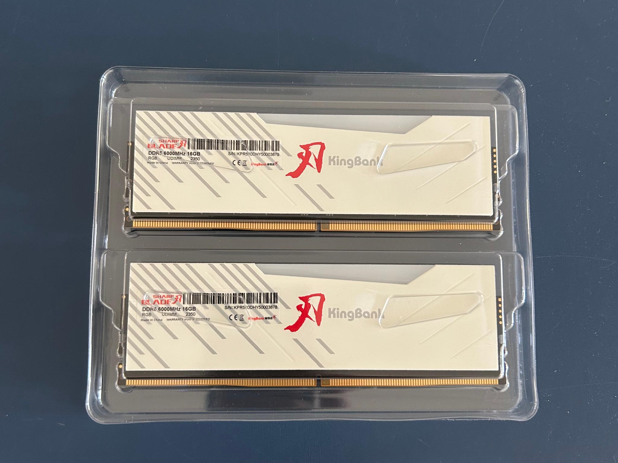32gb ddr5 6000mhz / Kingbank white RGB