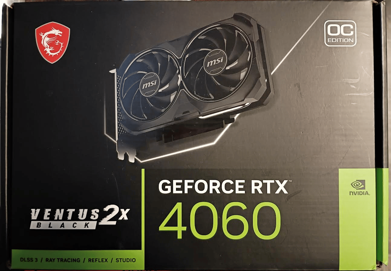MSI GeForce RTX 4060 VENTUS 2X BLACK 8G OC