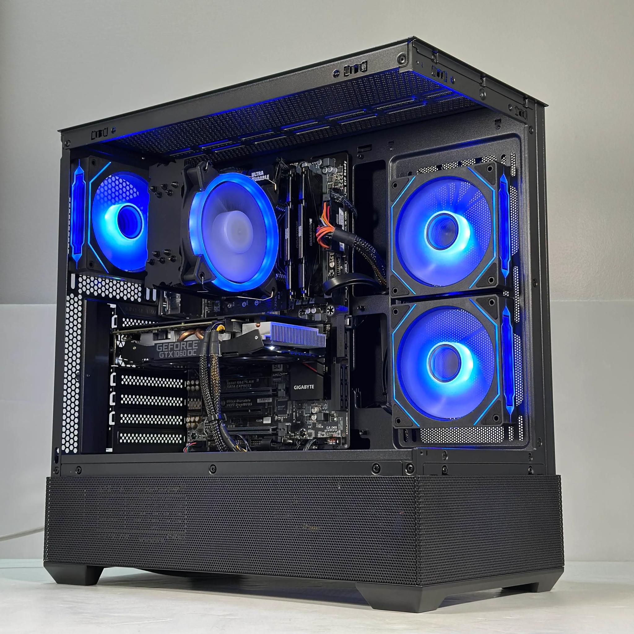 Intel i5-7400 | GTX 1060 3GB | 32GB RAM | 480GB SSD | WIFI | 1080p Black Gaming PC
