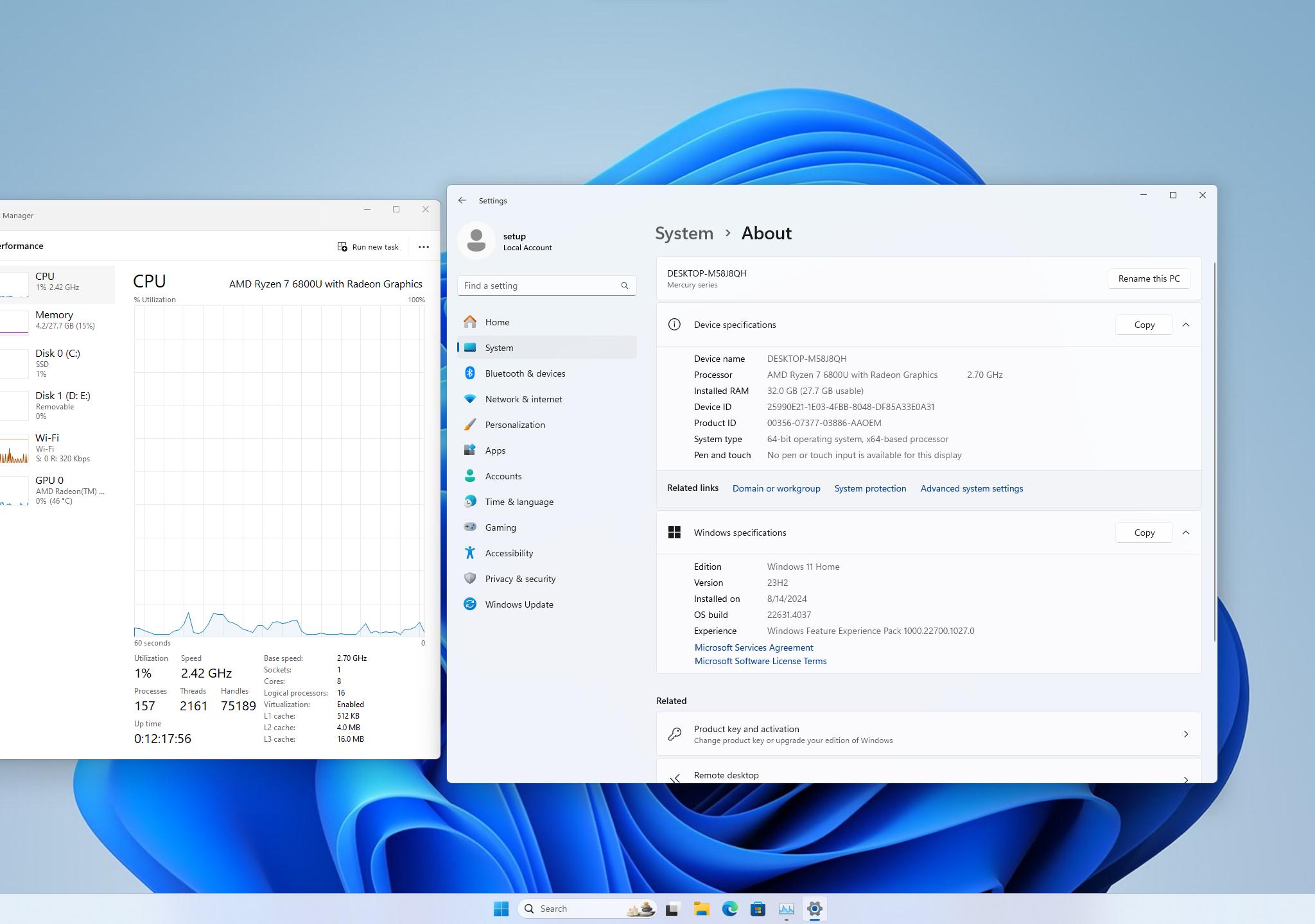 Minisforum EM680 Pocket PC Ryzen 7 6800U