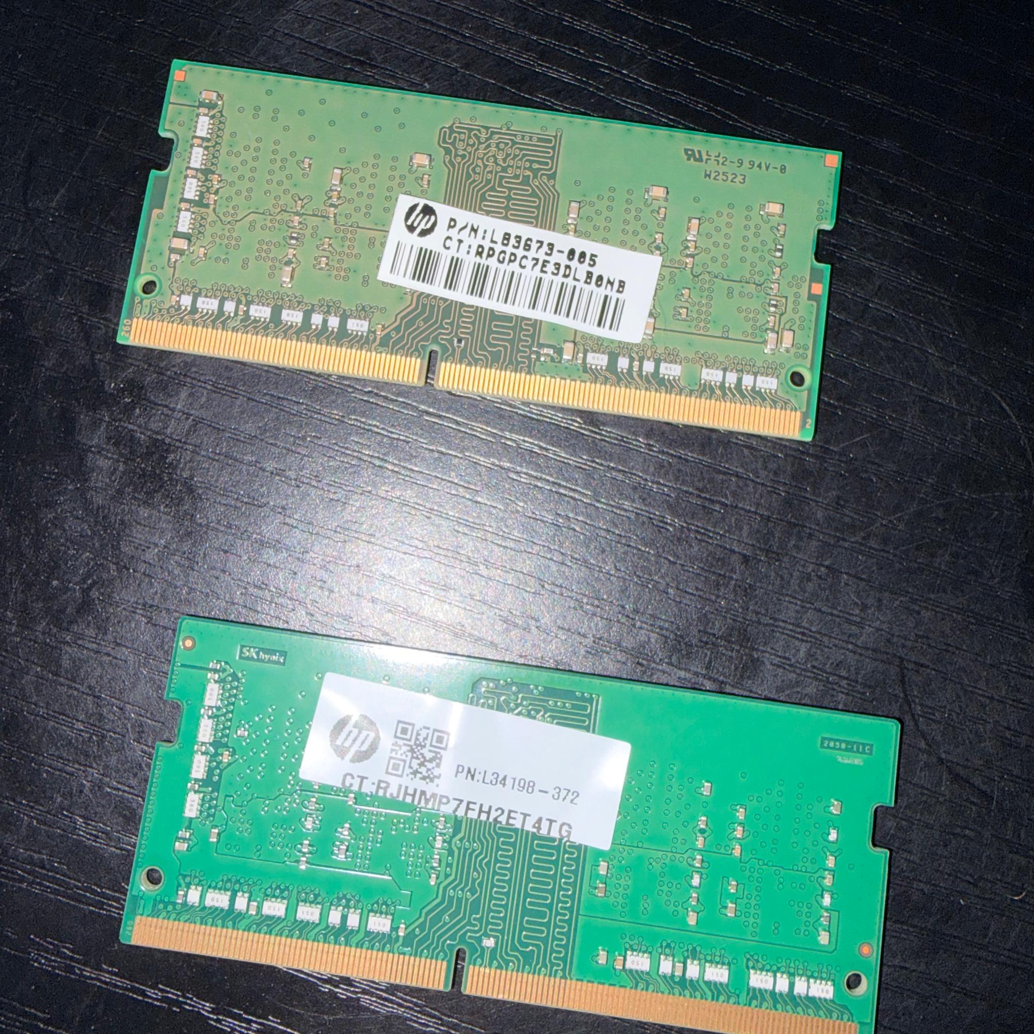 8GB DDR4 (2x4GB) 3200mhz laptop memory
