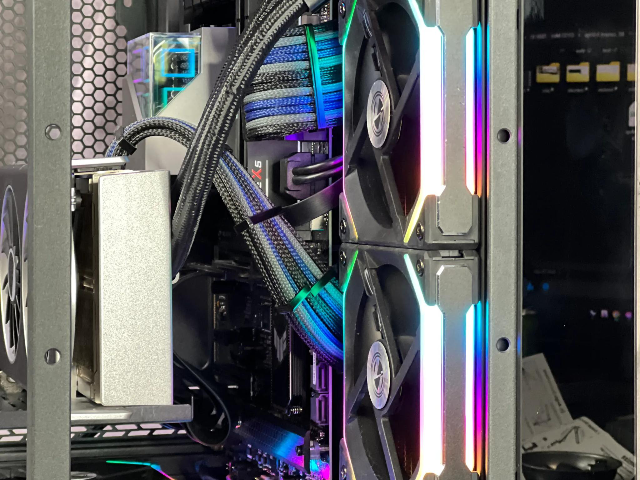 Custom Gaming PC - 7600X3D, 7800 XT, 32GB DDR5-6000, 1TB Gen 4 NVMe, full custom cables