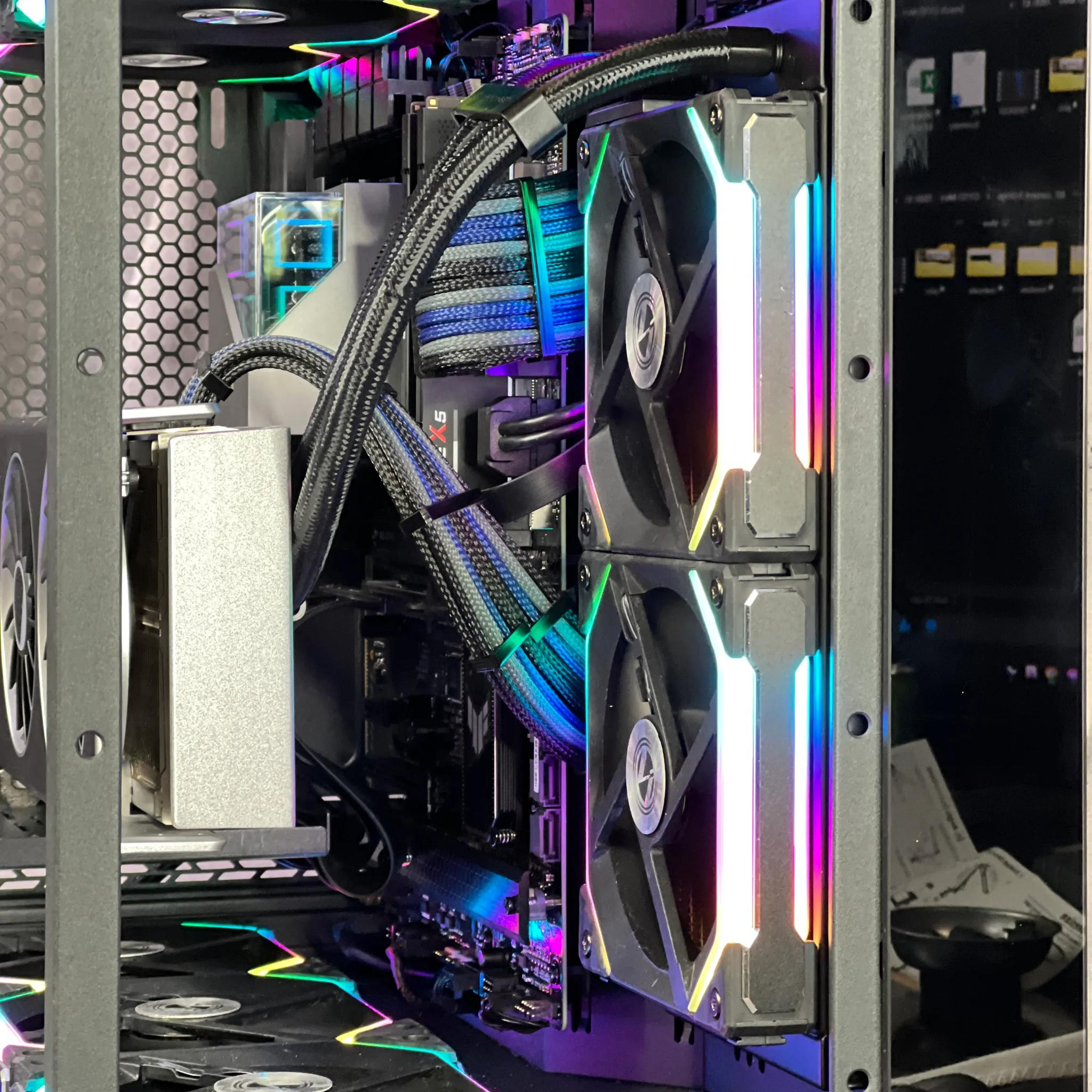 Custom Gaming PC - 7600X3D, 7800 XT, 32GB DDR5-6000, 1TB Gen 4 NVMe, full custom cables
