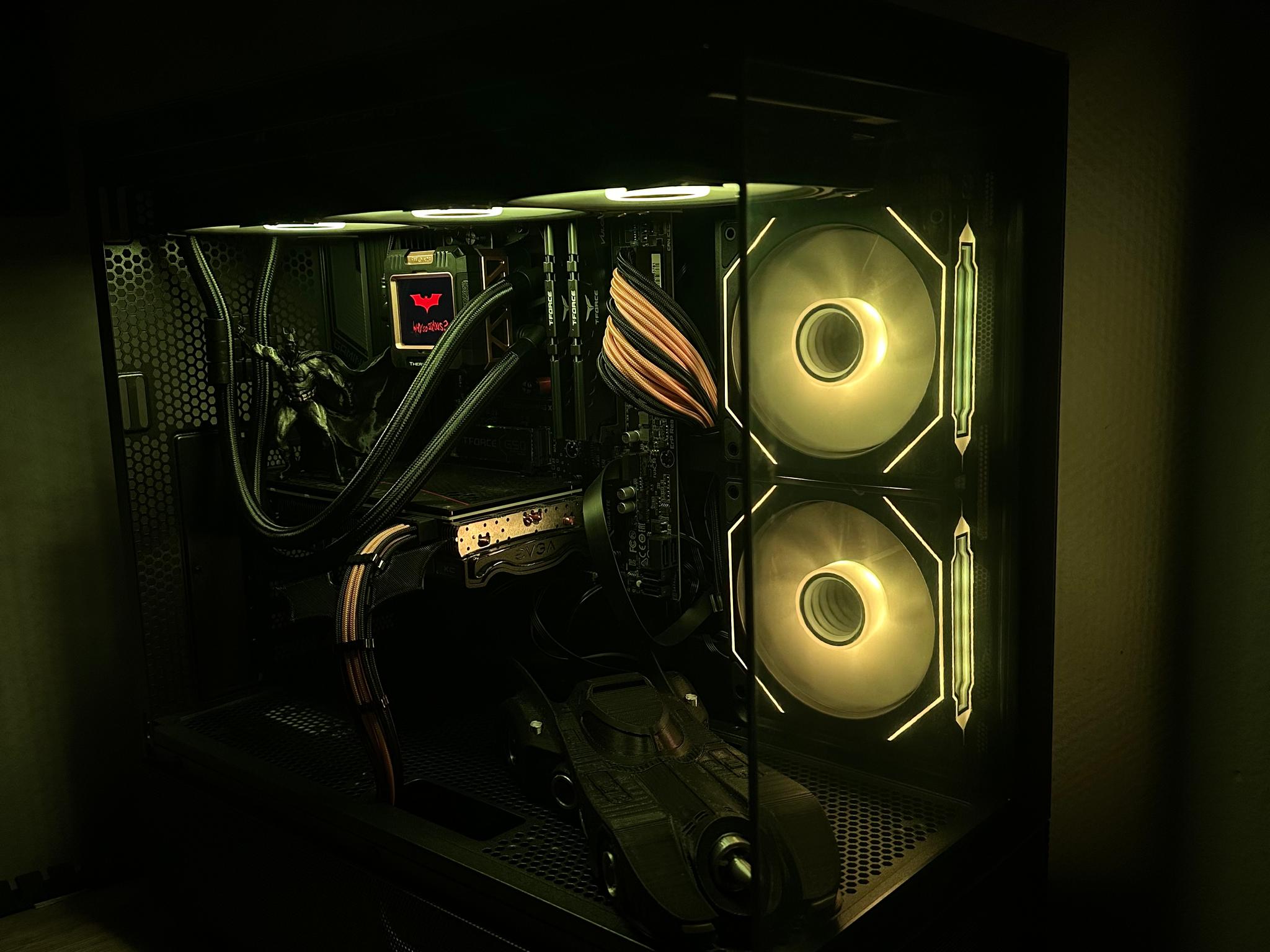 🦇Dark Knight🦇  1080P/1440P Gaming PC (RTX 3060 12 GB, Ryzen 5 5500, 16 GB DDR4)