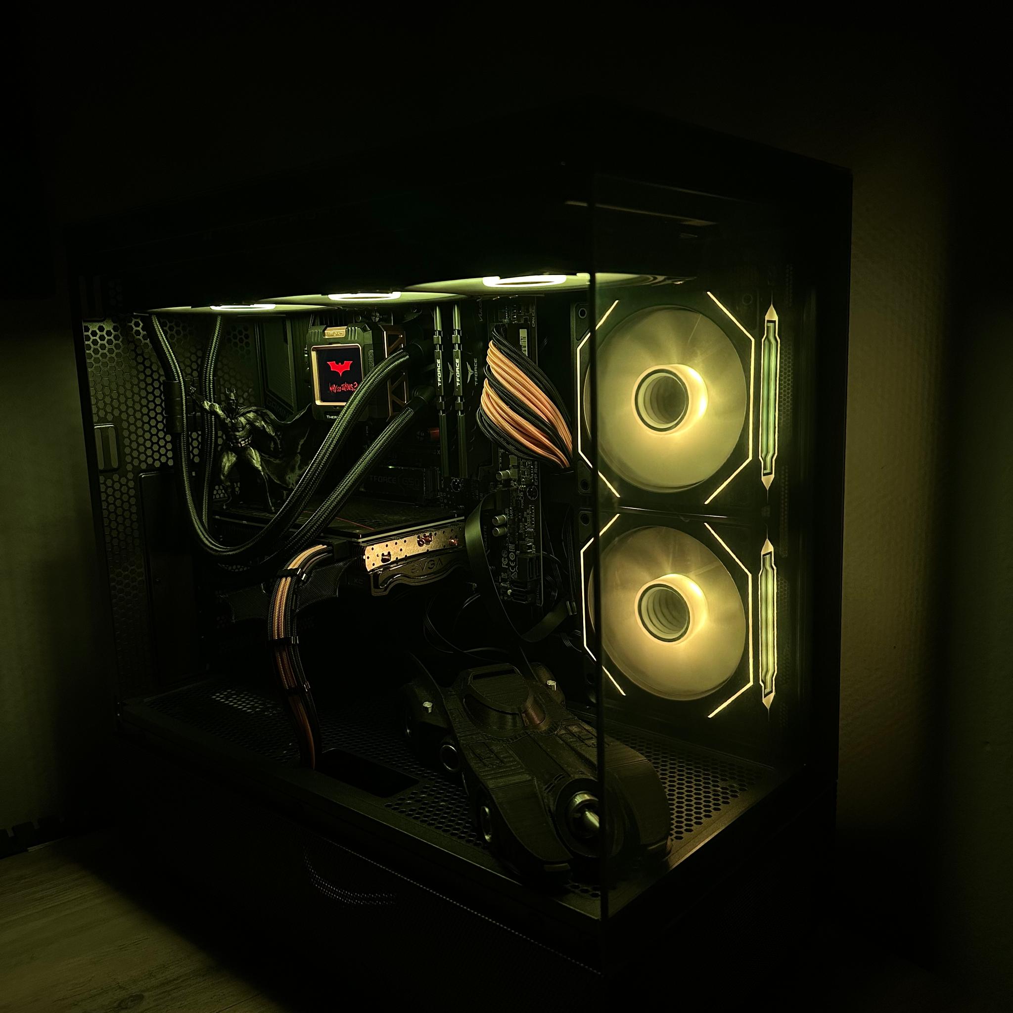 🦇Dark Knight🦇  1080P/1440P Gaming PC (RTX 3060 12 GB, Ryzen 5 5500, 16 GB DDR4)