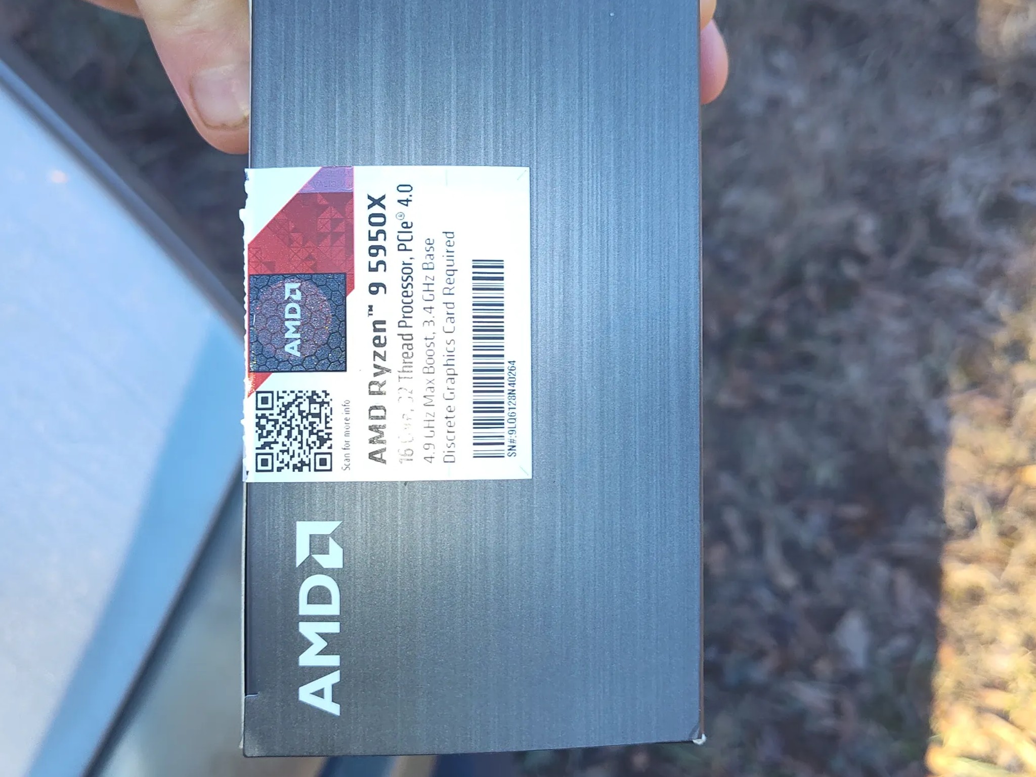 AMD ryzen 9 5950x 16 core 32 thread processor pcie 4.0 4.9GHz max boost 3.4 GHz base