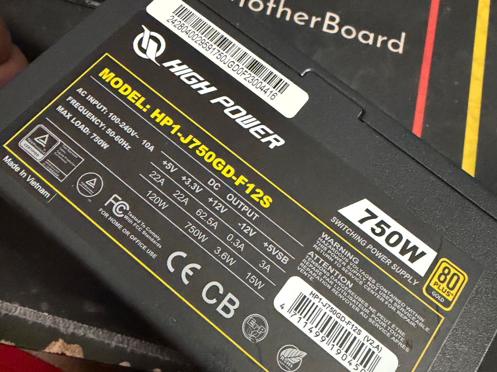 HIGHPOWER HP1 750W power supply