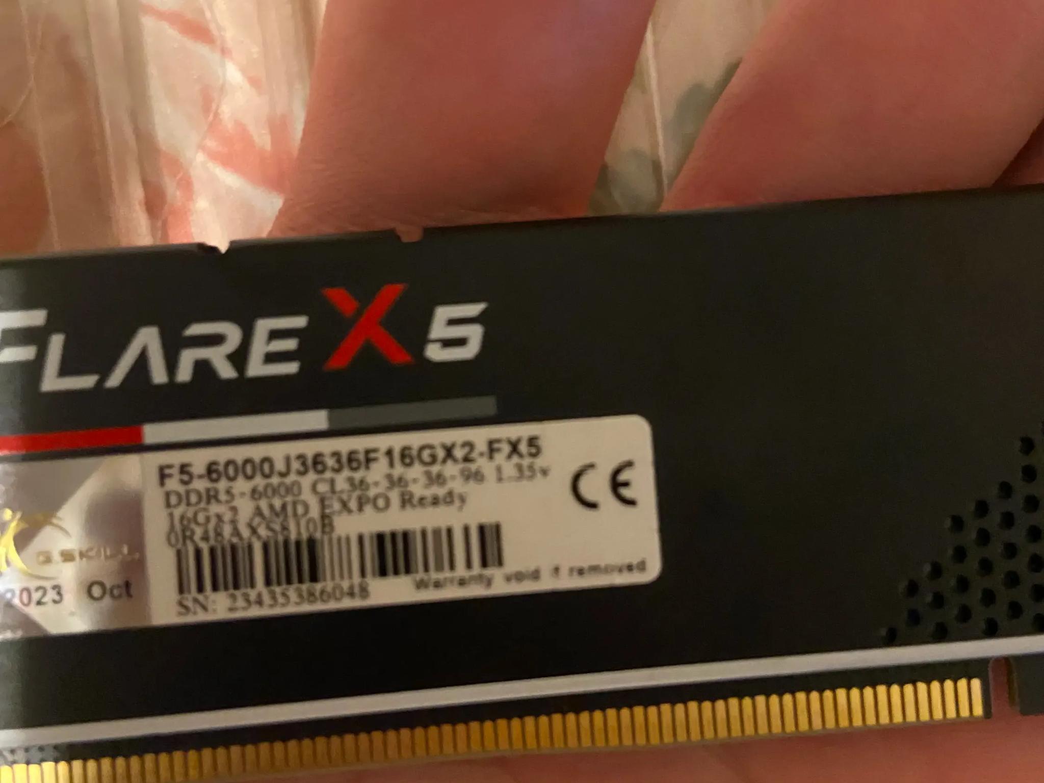 G.Skill Flare X5 32 GB (2 x 16 GB) DDR5-6000