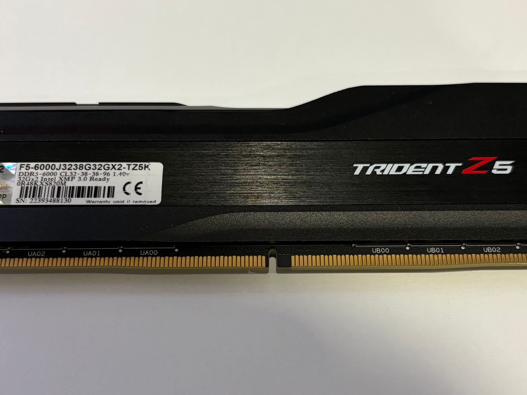 G.SKILL - Trident Z5 32GB (1x32GB) DDR5 6000MHz RAM Black
