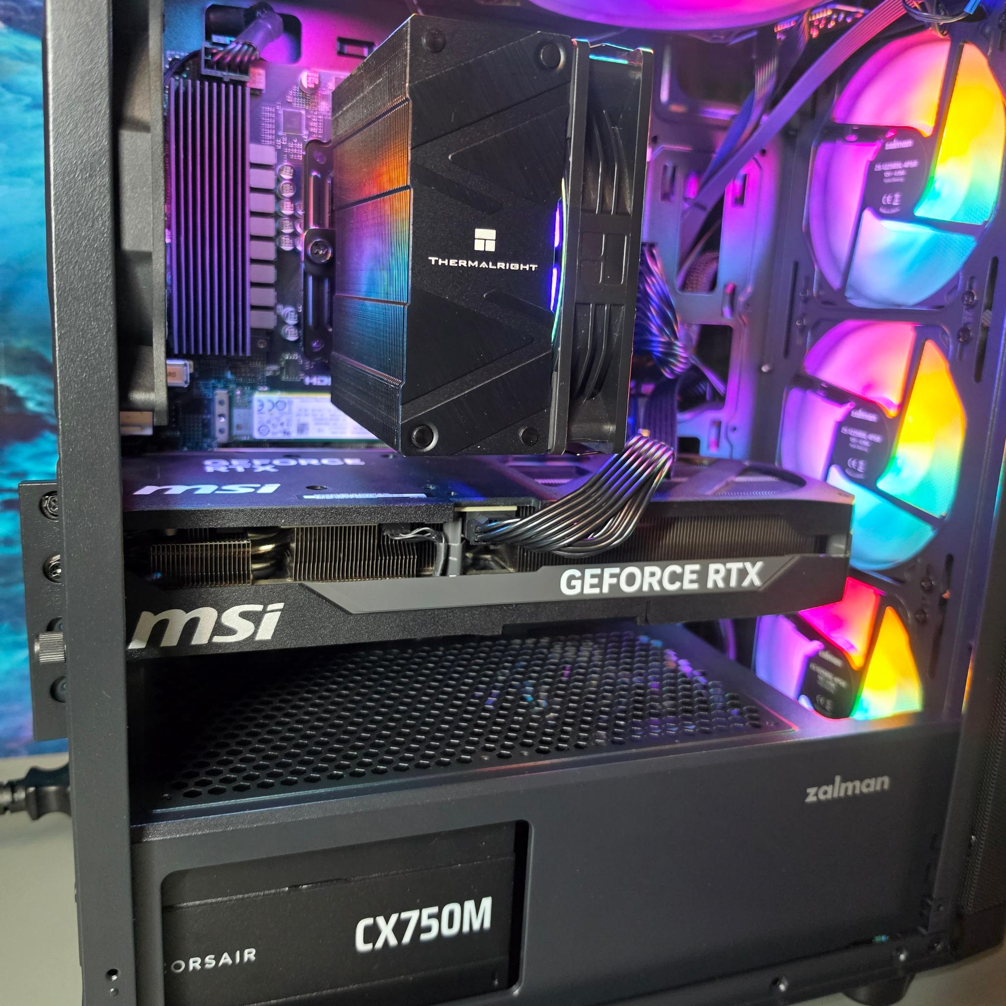 MSI RTX 5070 12gb + Ryzen 9600x PC Build #98