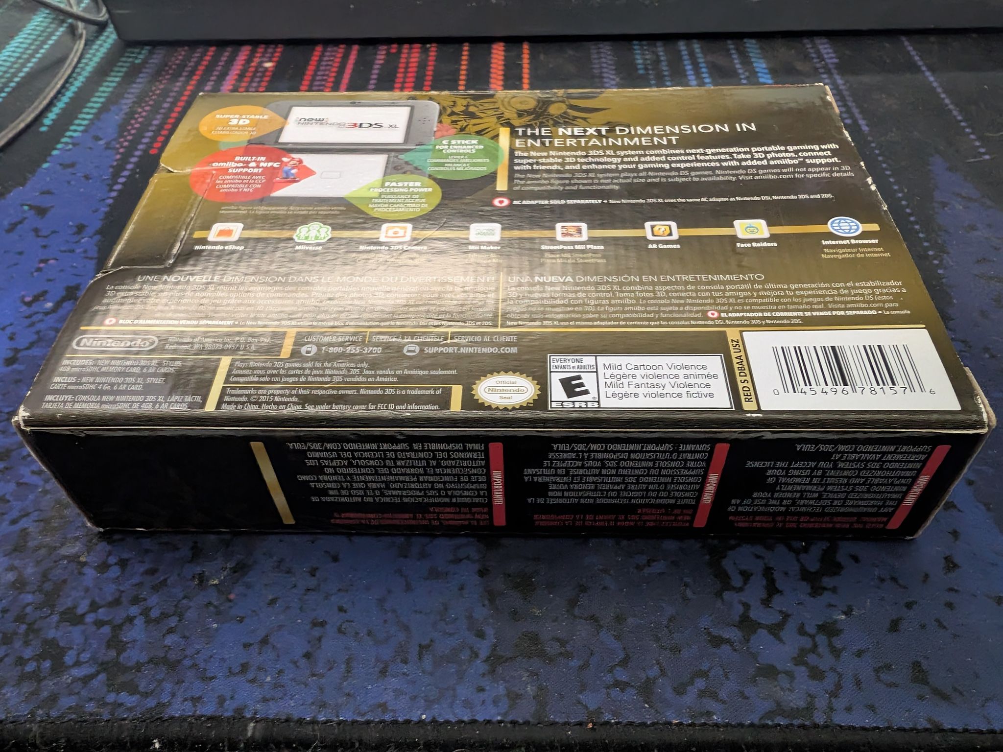 New Nintendo 3DS XL Legend of Zelda Majora's Mask Limited Edition - New in Box
