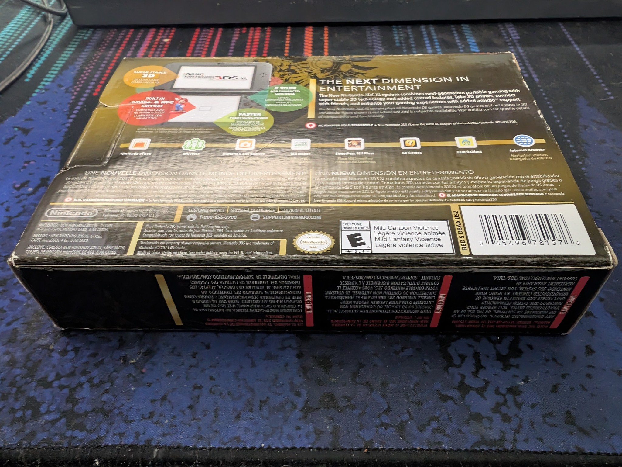 New Nintendo 3DS XL Legend of Zelda Majora's Mask Limited Edition - New in Box