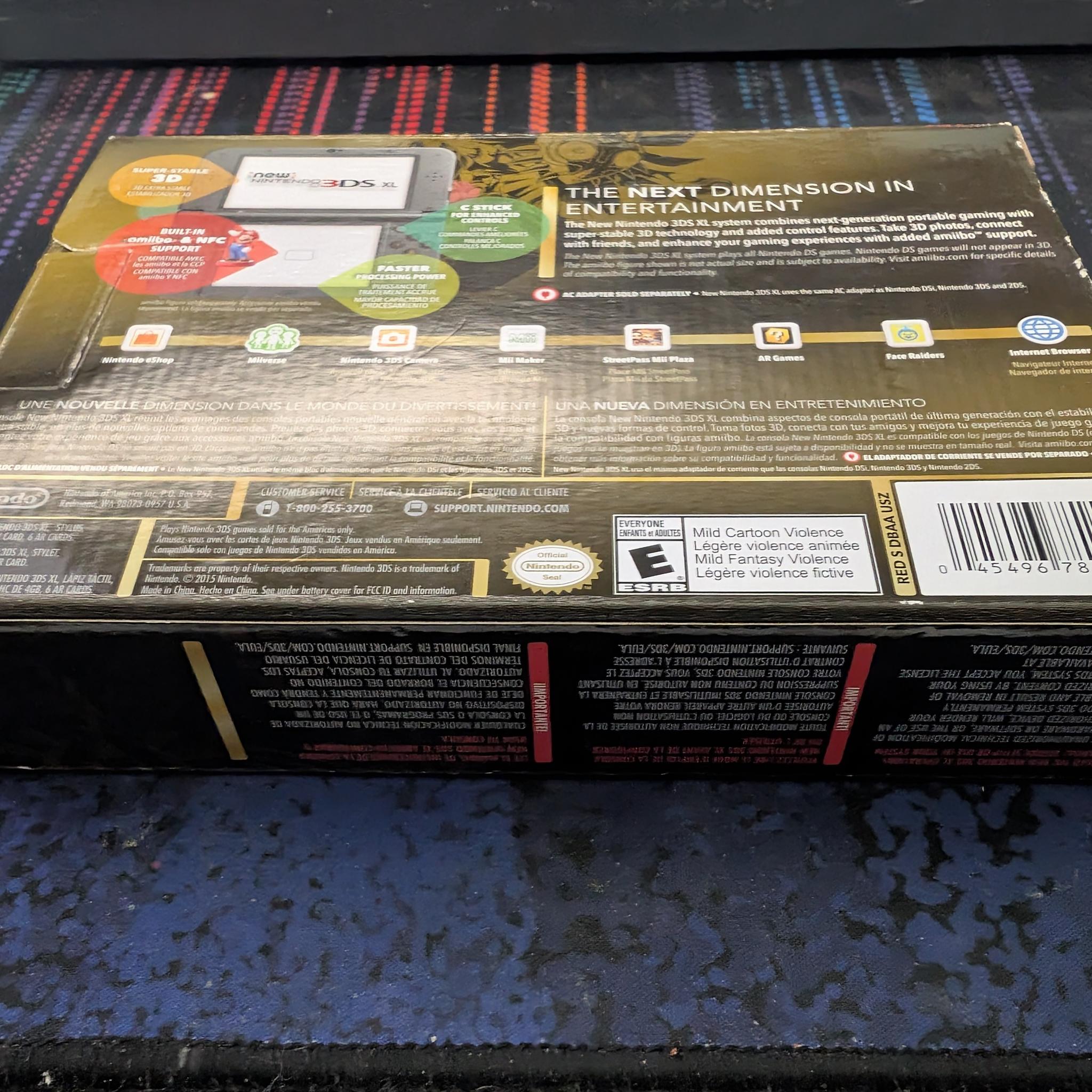 New Nintendo 3DS XL Legend of Zelda Majora's Mask Limited Edition - New in Box